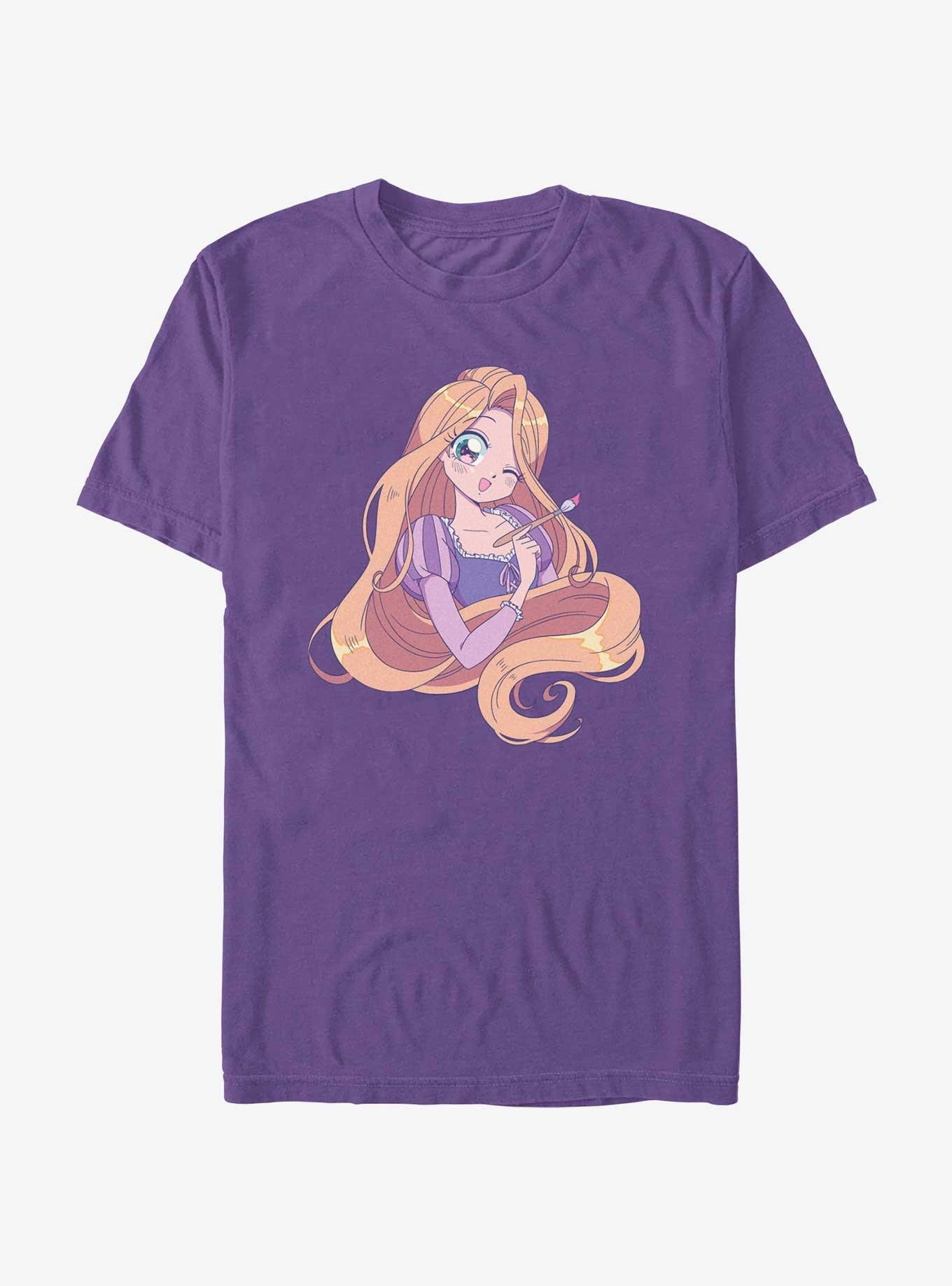 Disney Tangled Cute Rapunzel Anime Extra Soft T-Shirt, , hi-res