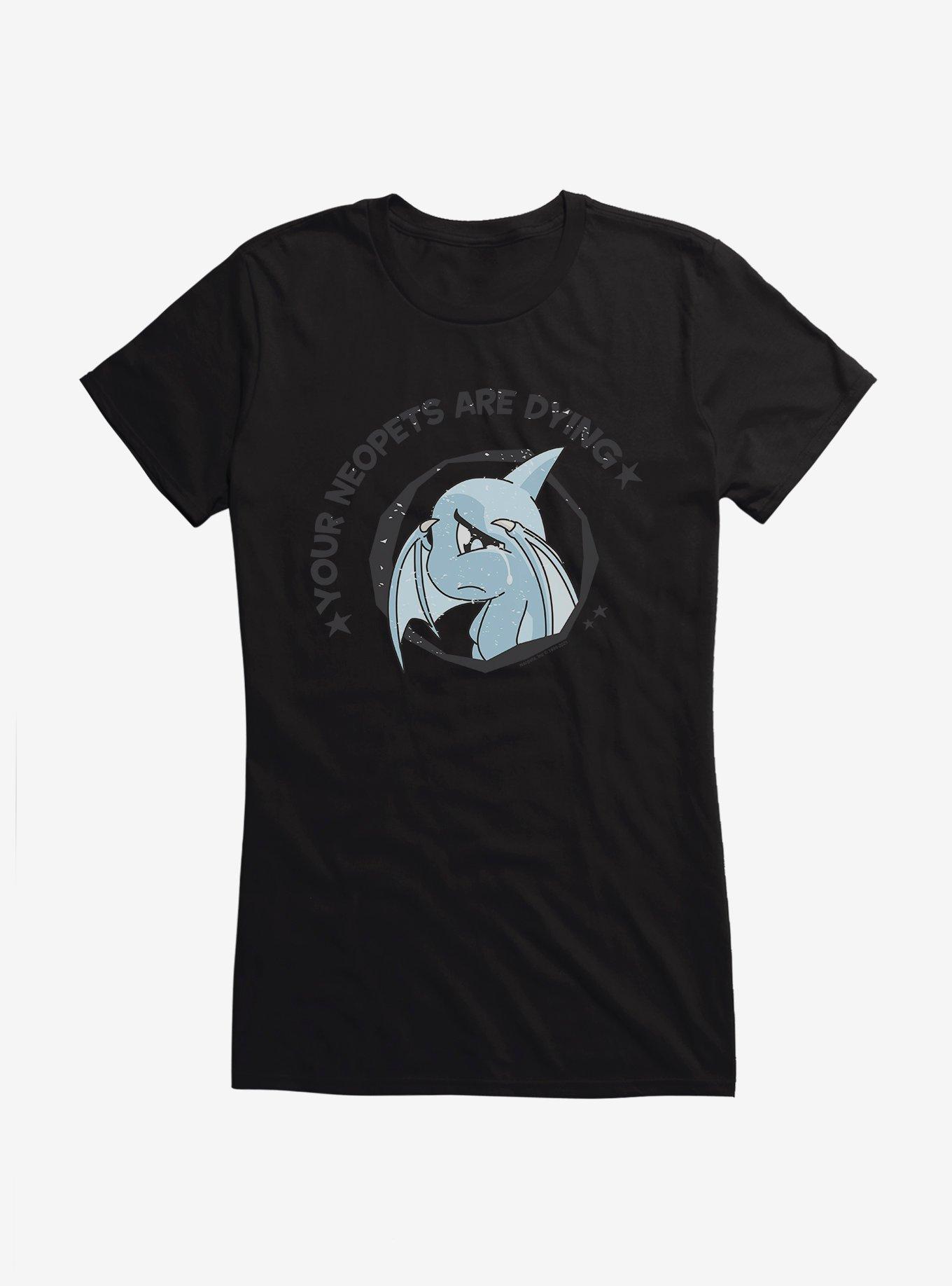Neopets Sad Shoyru Girls T-Shirt, BLACK, hi-res