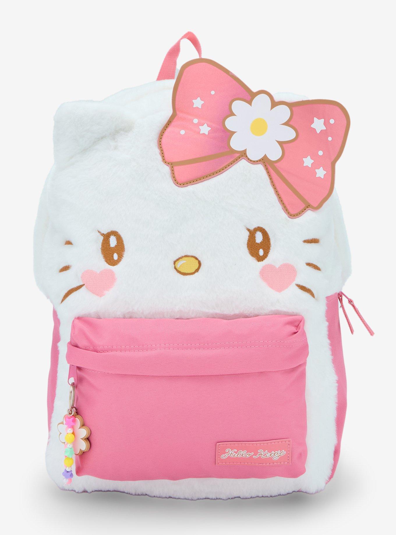 Hello Kitty Kawaii Fuzzy Backpack, , hi-res