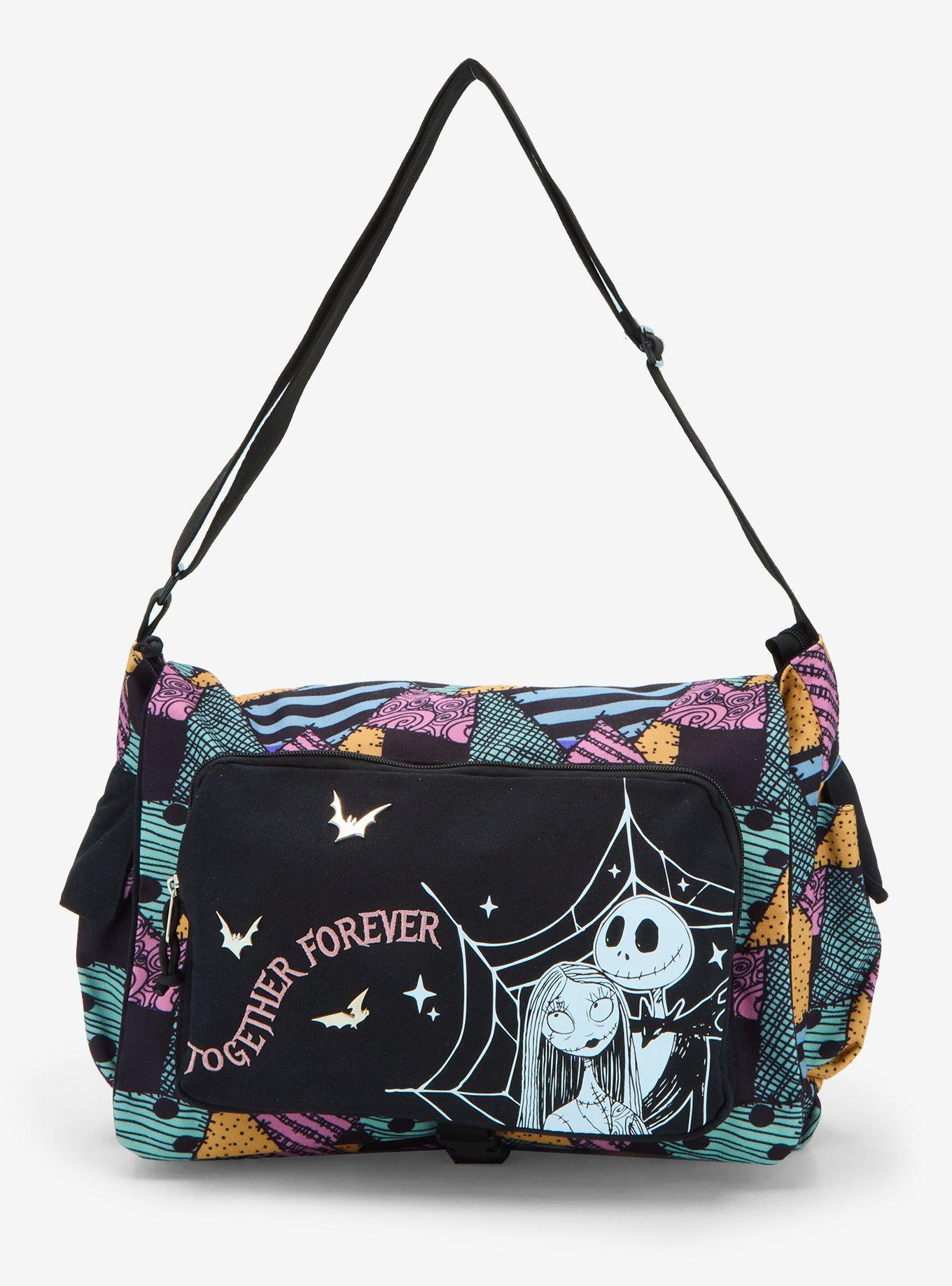 The Nightmare Before Christmas Jack & Sally Messenger Bag, , hi-res