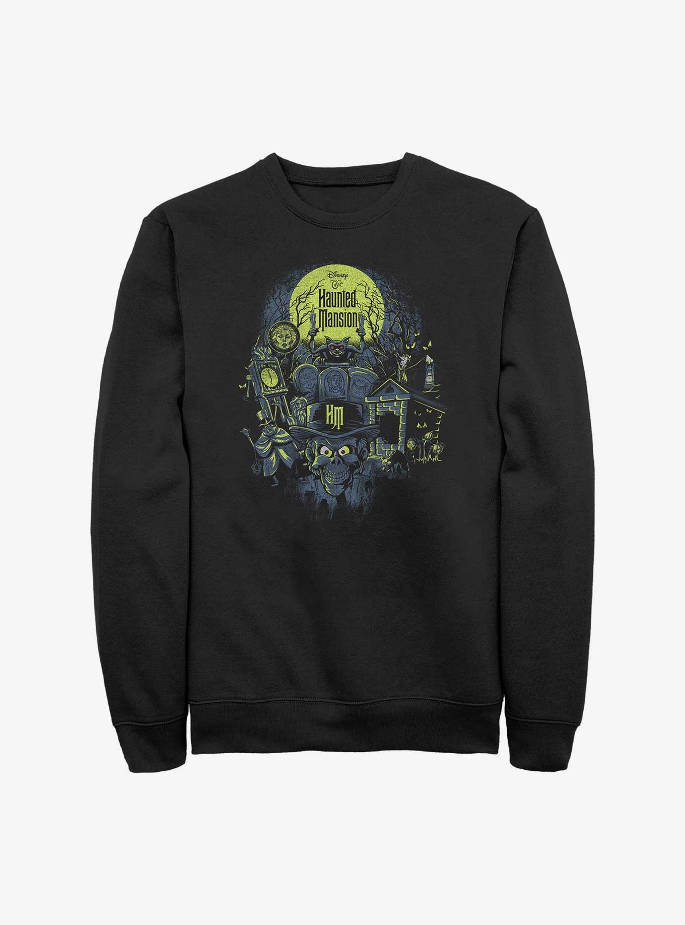 Haunted Mansion Haunted Montage Sweatshirt, BLACK, hi-res