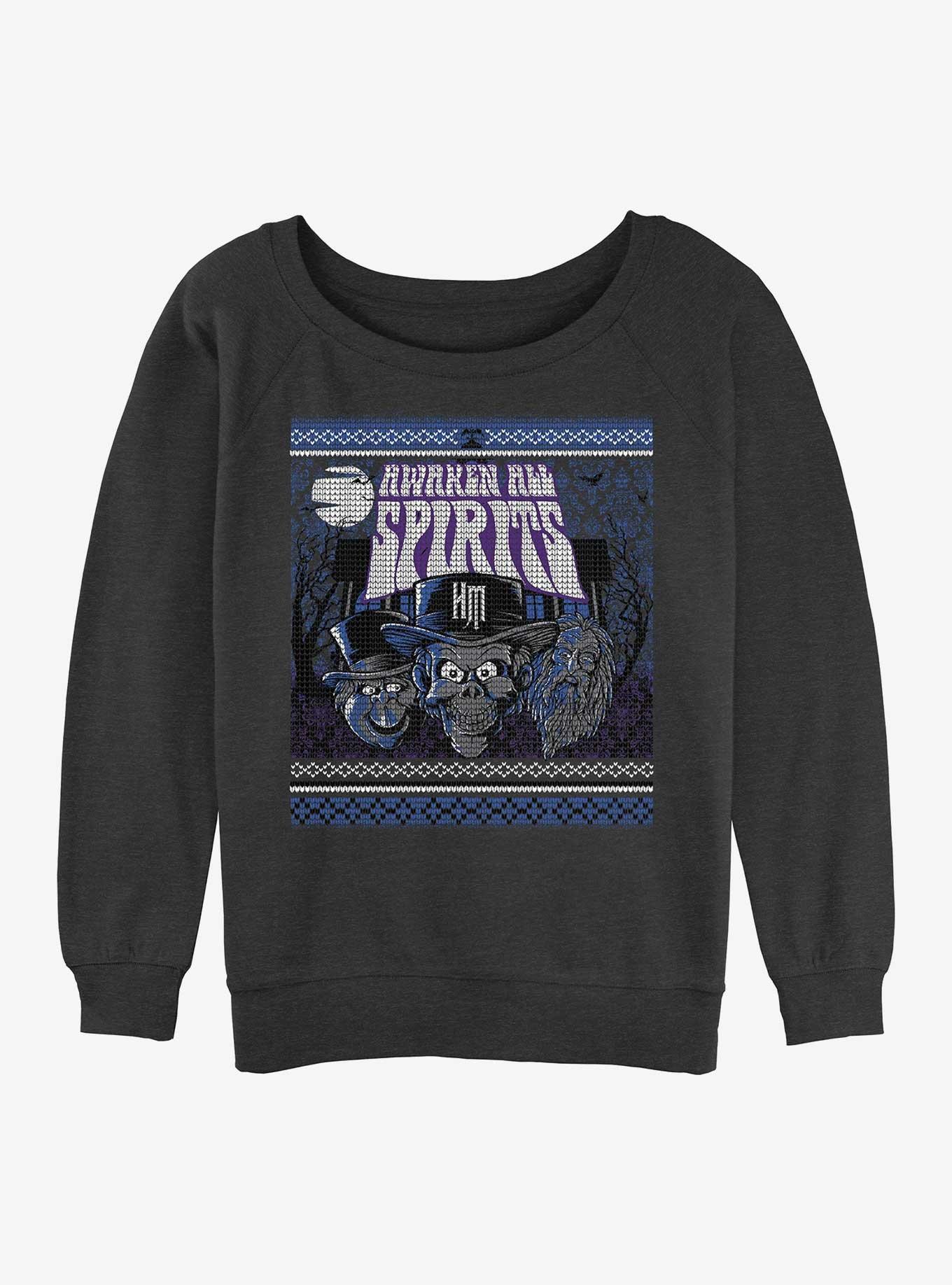 Haunted Mansion Ugly Halloween Girls Slouchy Sweatshirt, , hi-res