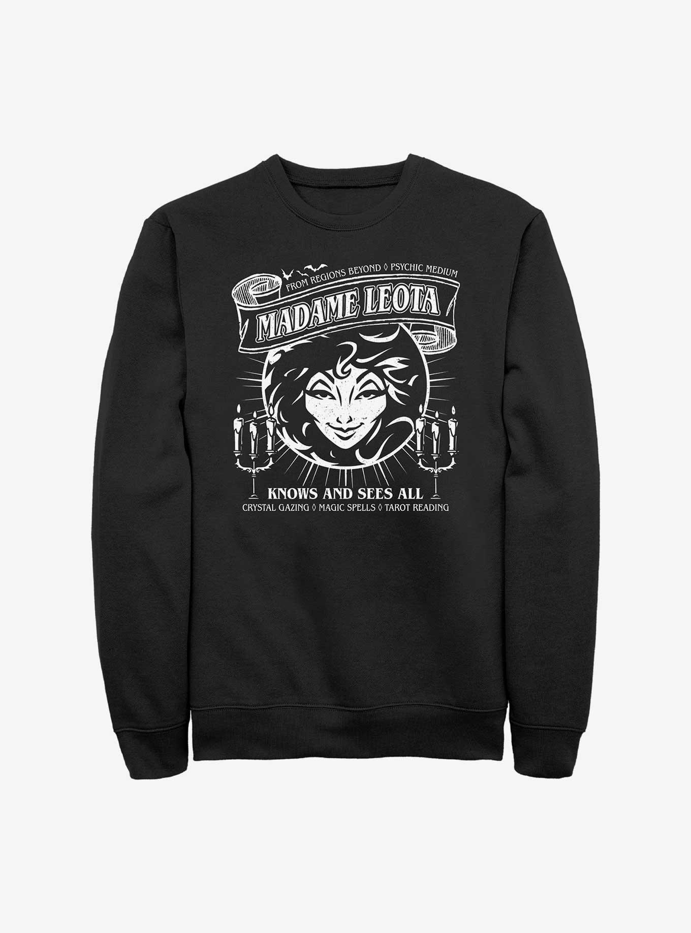 Haunted Mansion Madame Leota Knows All Sweatshirt, BLACK, hi-res