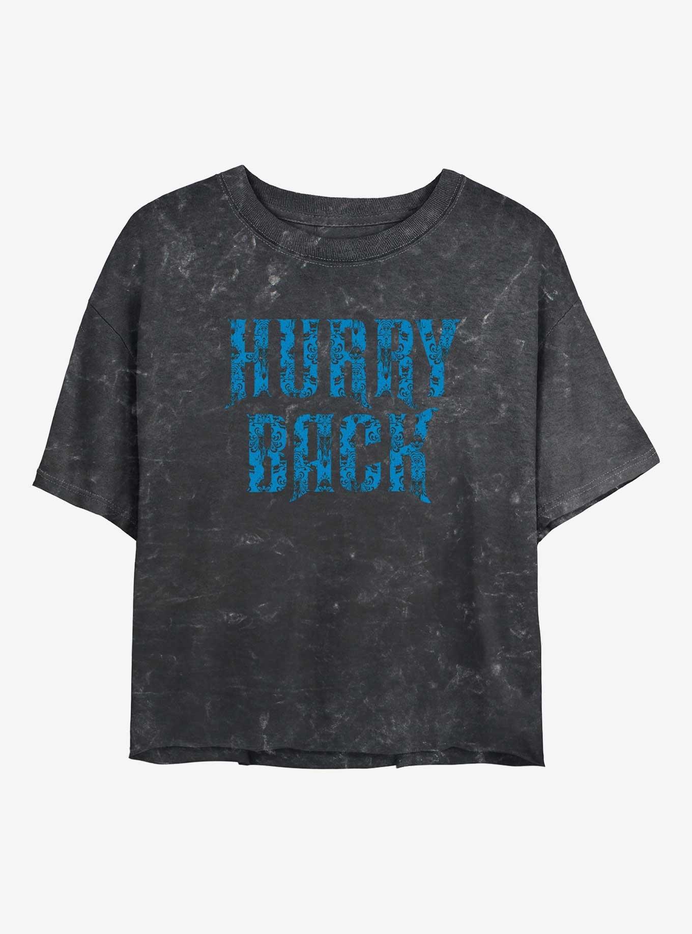 Haunted Mansion Hurry Back Mineral Wash Girls Crop T-Shirt, , hi-res