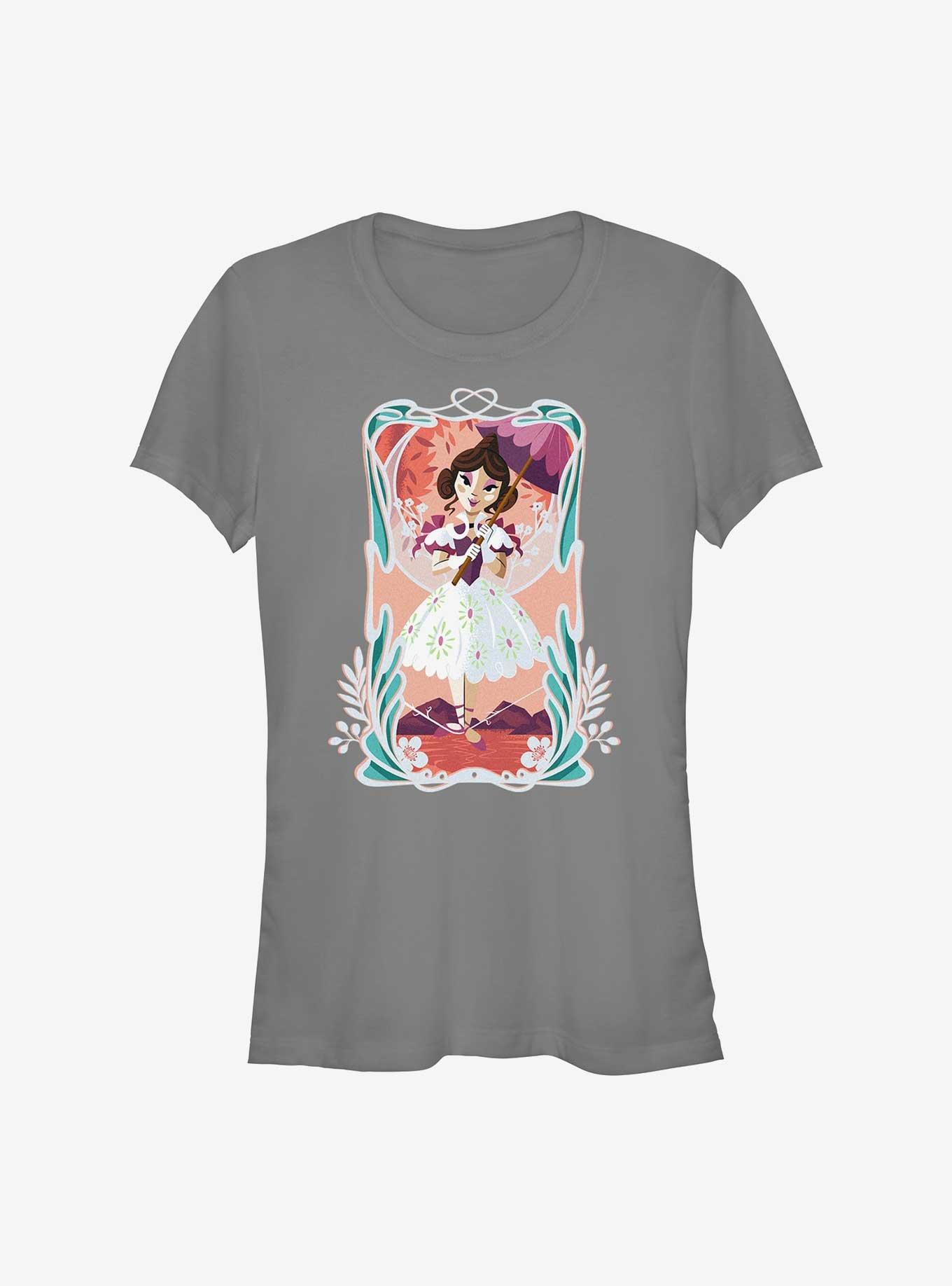 Haunted Mansion Tightrope Girls T-Shirt, CHARCOAL, hi-res