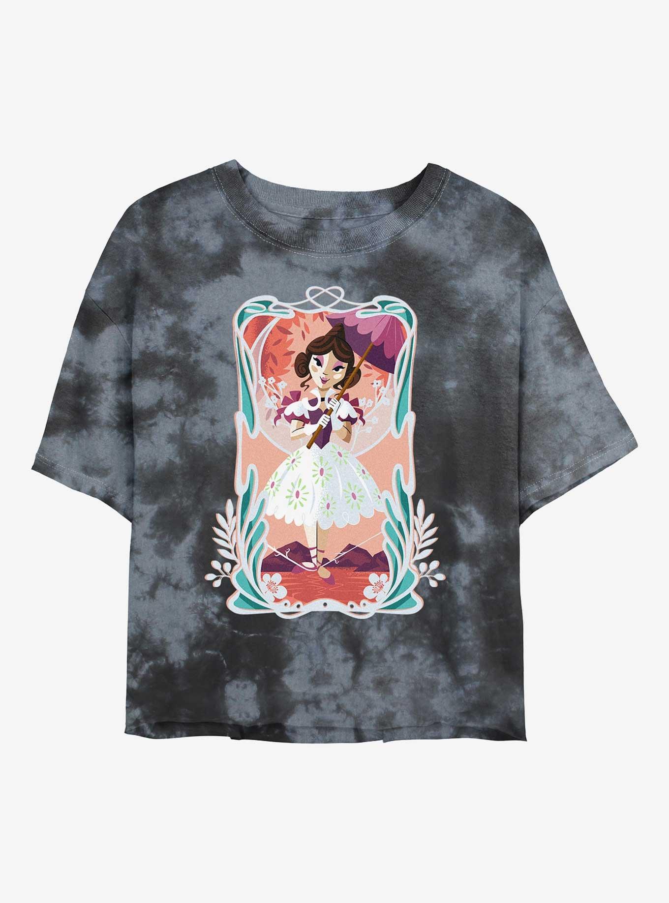 Haunted Mansion Tightrope Tie Dye Crop Girls T-Shirt, , hi-res