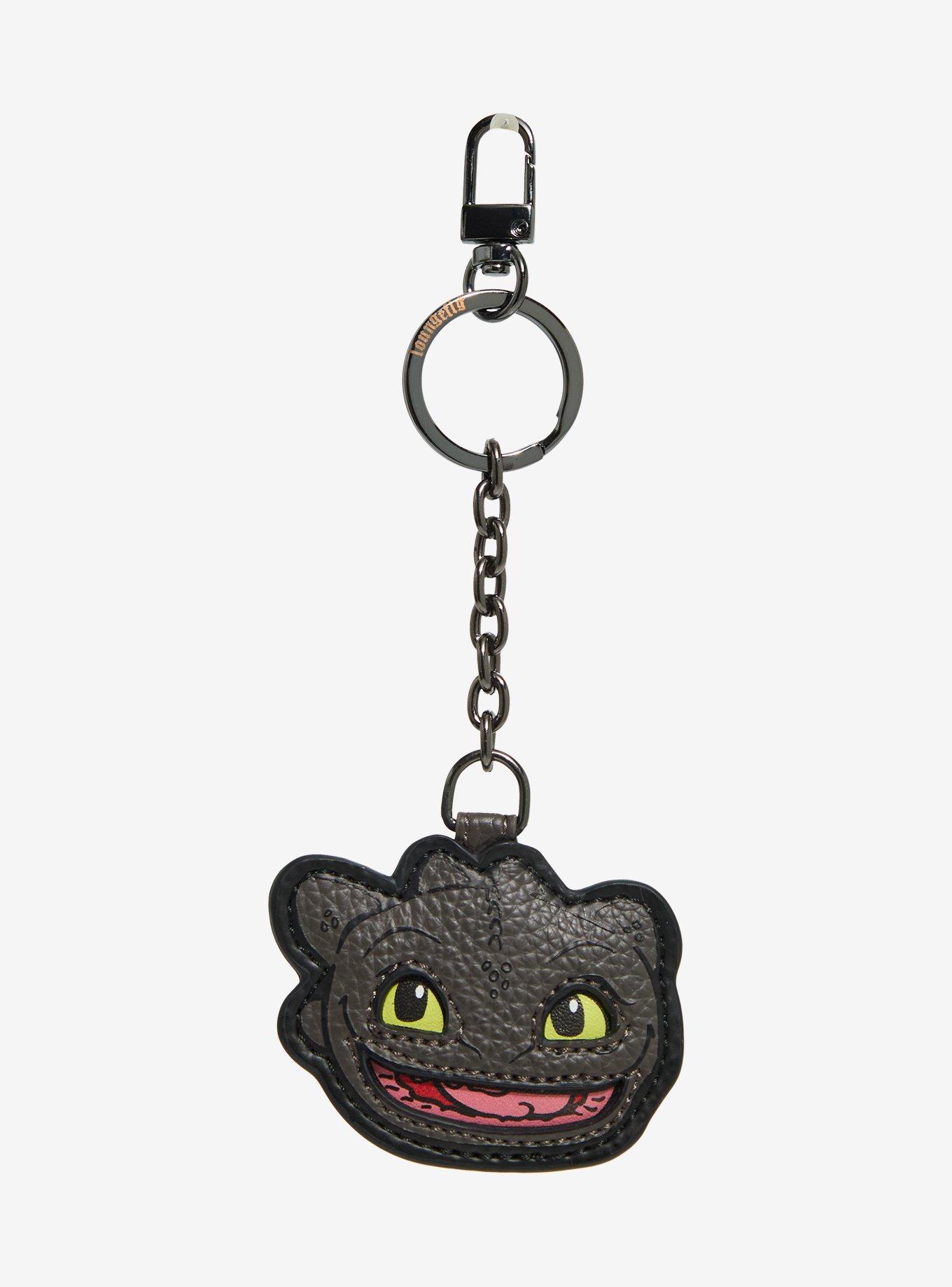 Loungefly DreamWorks How to Train Your Dragon Toothless Face Keychain - BoxLunch Exclusive, , hi-res