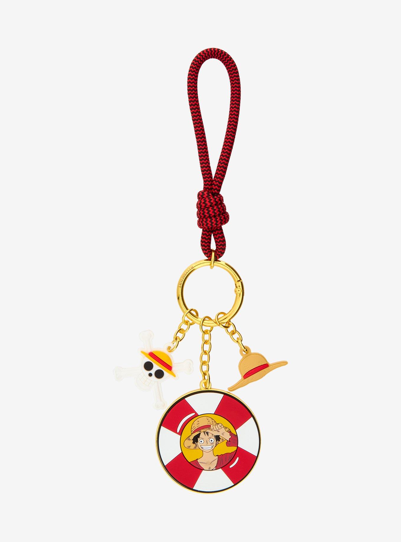 One Piece Monkey D. Luffy Life Preserver Multi-Charm Keychain - BoxLunch Exclusive, , hi-res