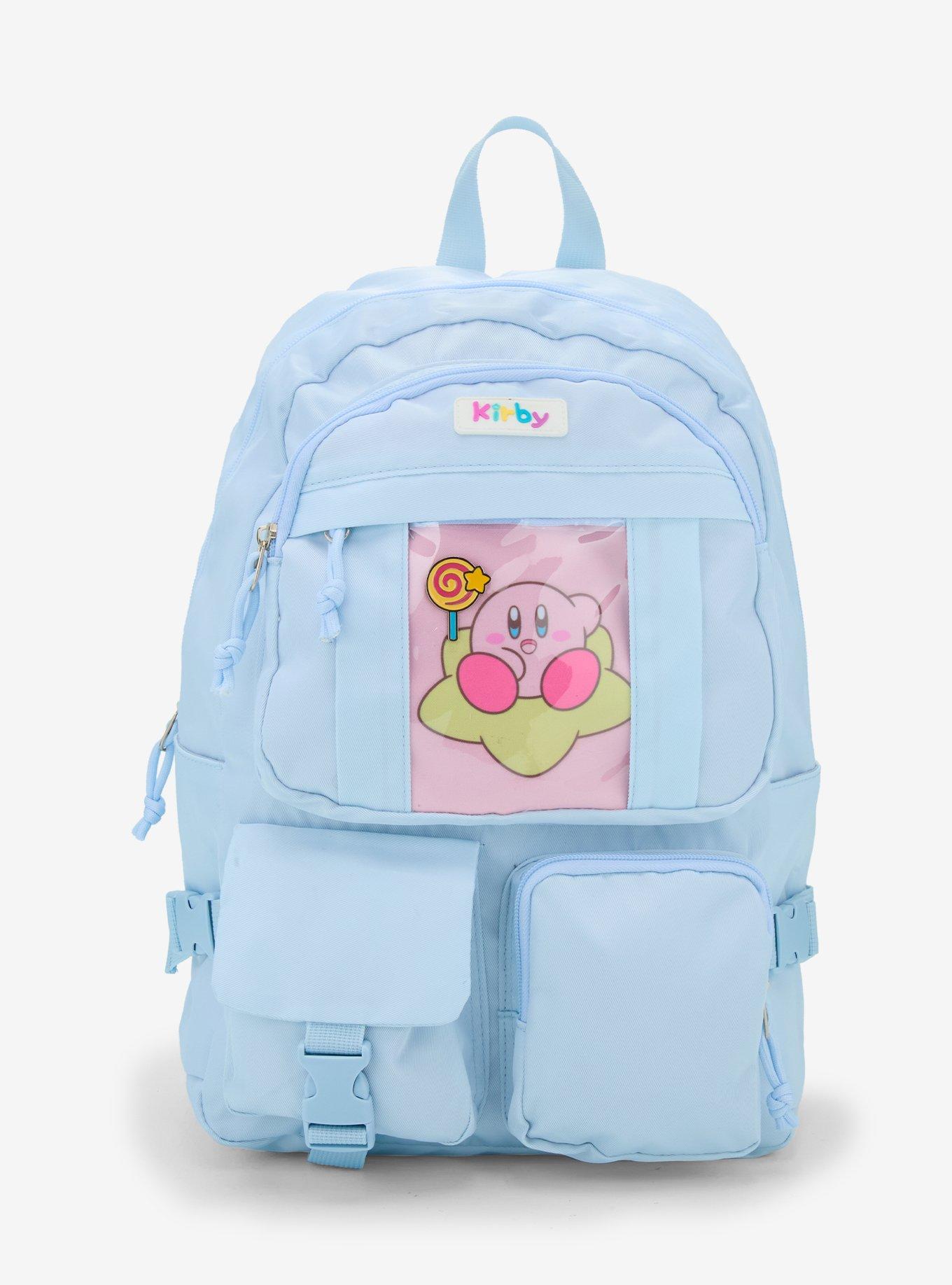 Kirby Pastel Blue Multi Pocket Backpack | Hot Topic