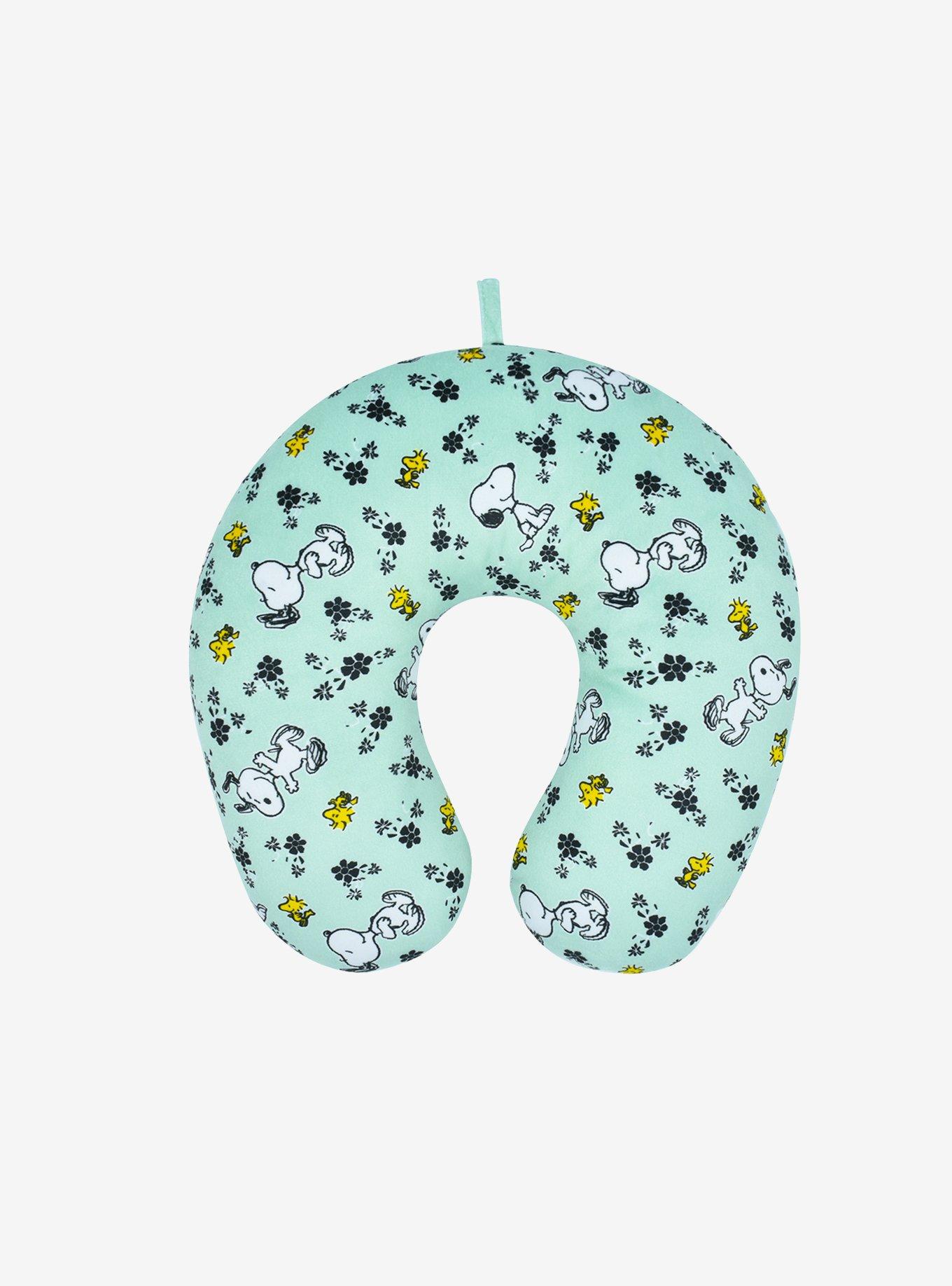 FUL Peanuts Snoopy and Woodstock Flowers Travel Neck Pillow, , hi-res