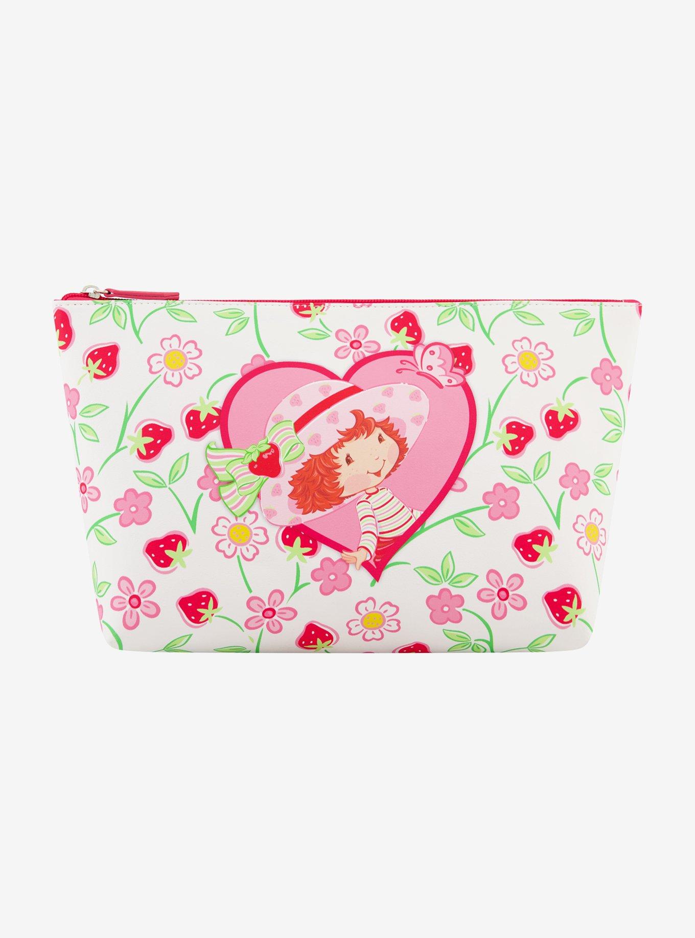 FUL Strawberry Shortcake Heart Trapezoid Cosmetic Bag, , hi-res