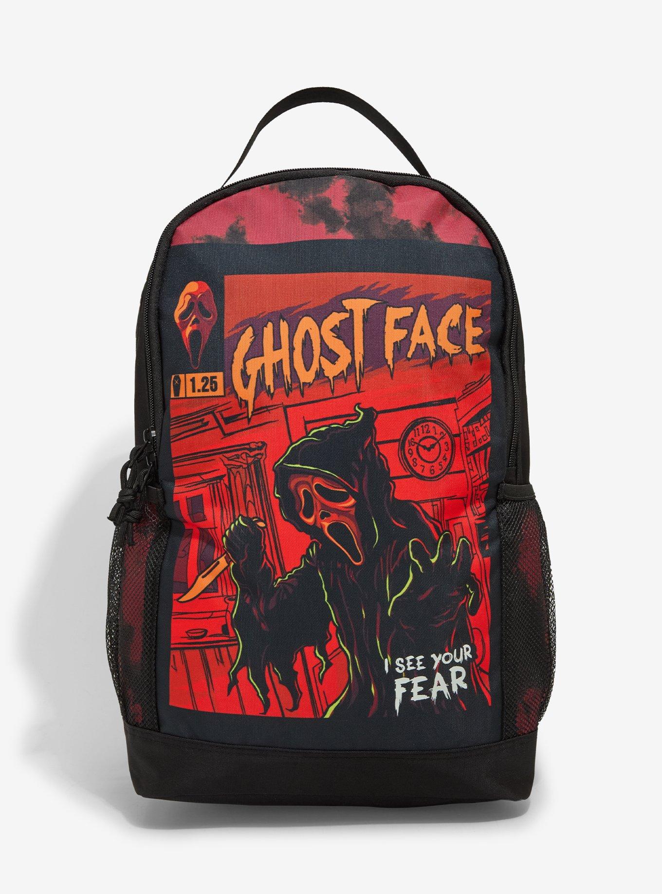 Ghost Face Comic Panel Glow-In-The-Dark Backpack, , hi-res