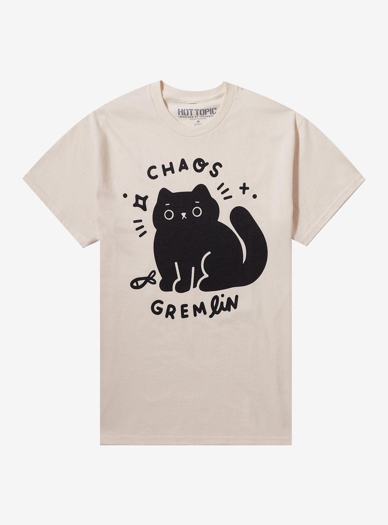 Chaos Gremlin Cat T-Shirt By Yayitsvica, , hi-res