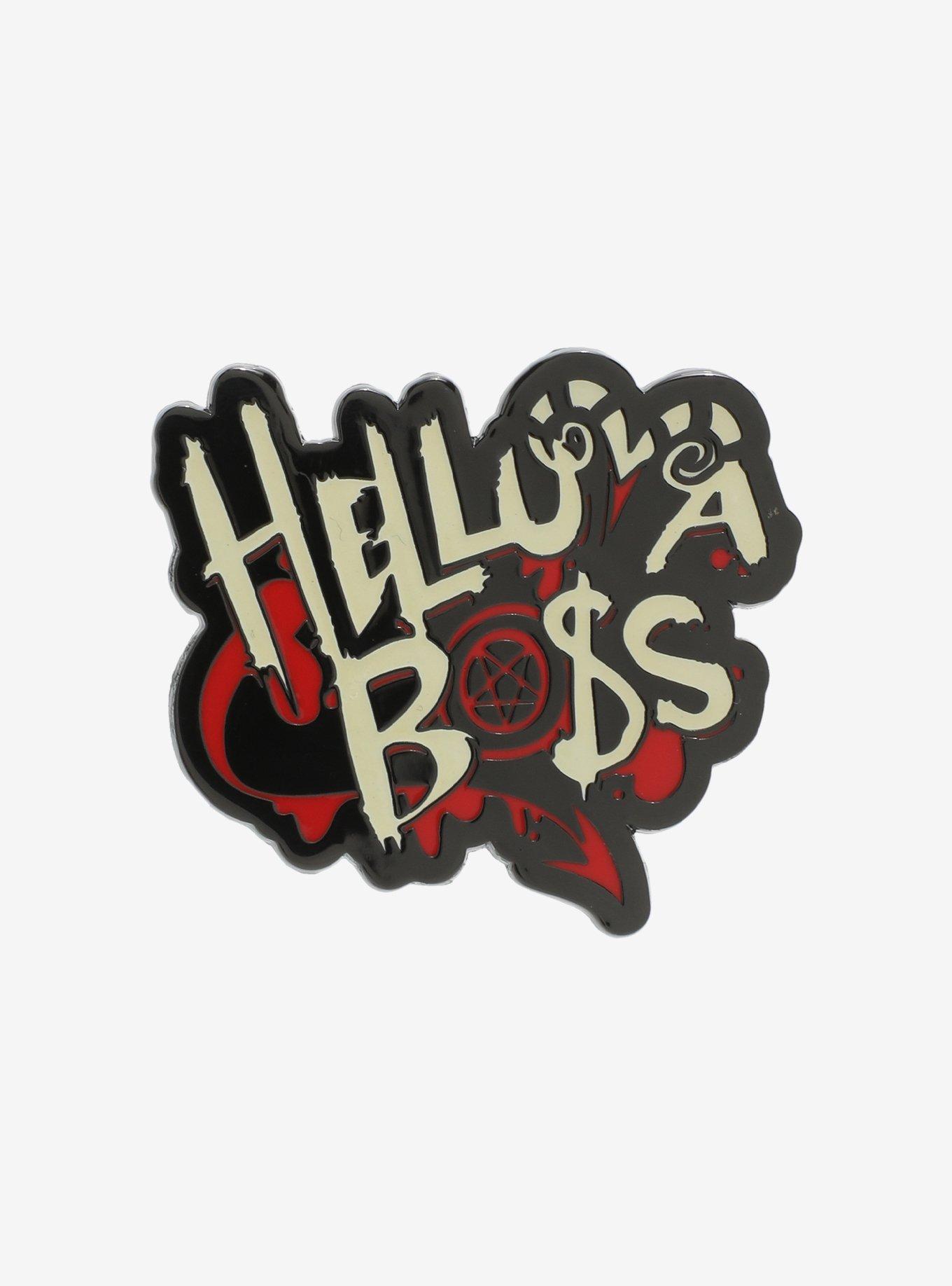 Helluva Boss Logo Enamel Pin, , hi-res