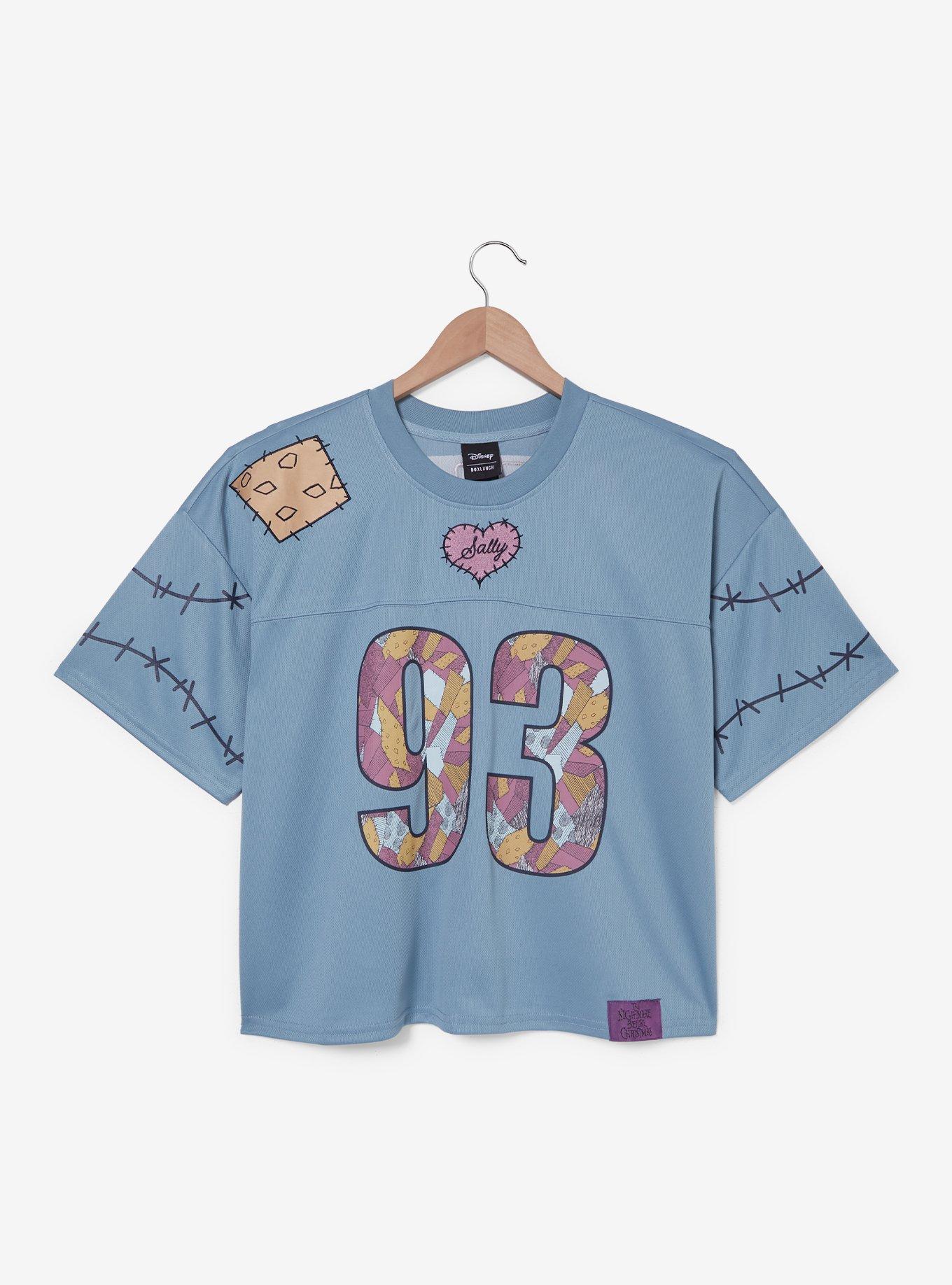 Disney The Nightmare Before Christmas Sally Women's Plus Cropped Football Jersey - BoxLunch Exclusive