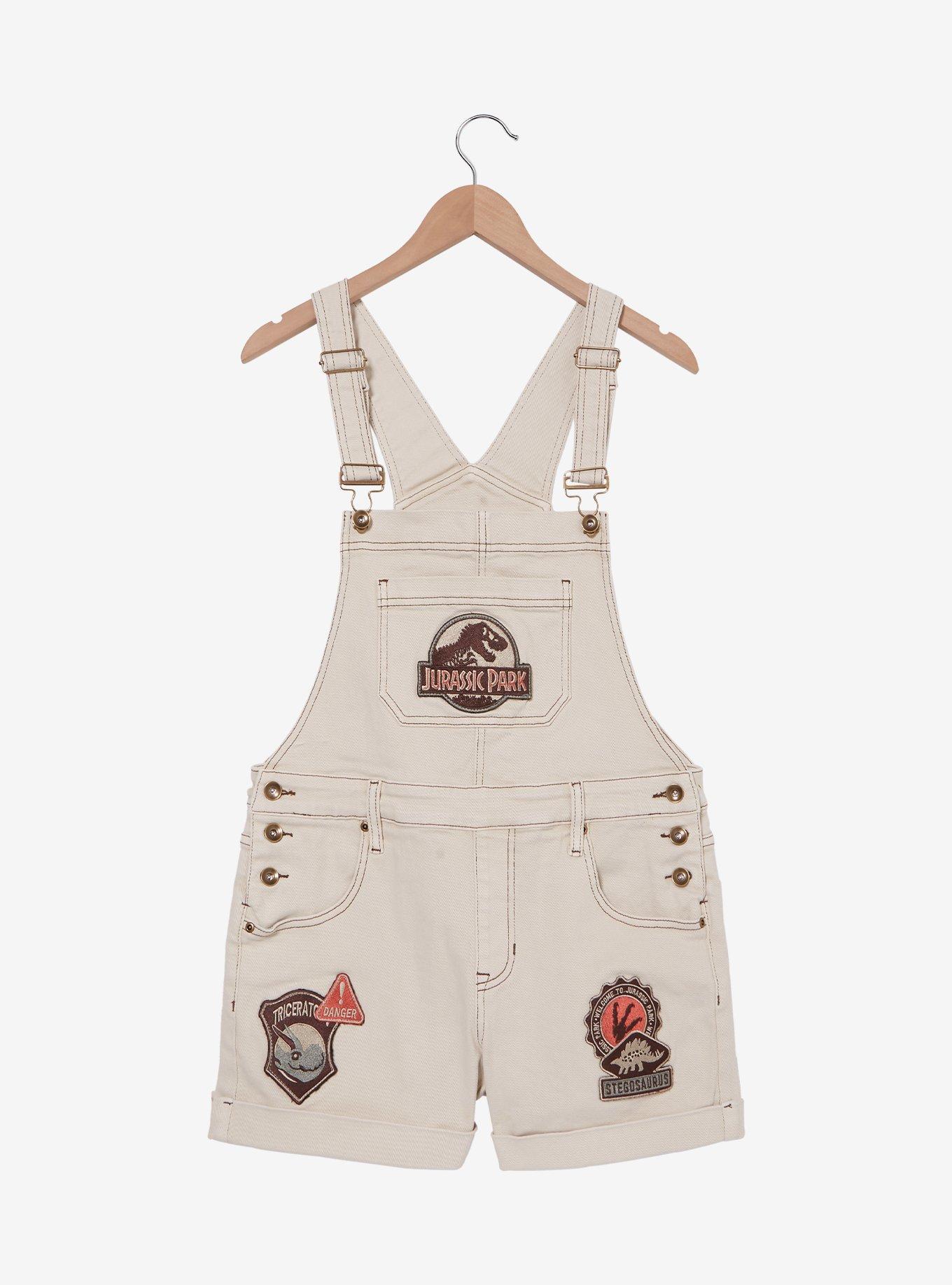 Jurassic Park Logo Women's Overall Shorts — BoxLunch Exclusive, , hi-res