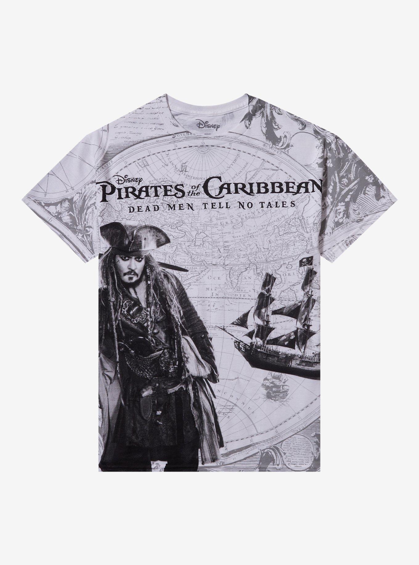 Disney Pirates Of The Caribbean: Dead Men Tell No Tales Map Boyfriend Fit Girls T-Shirt, , hi-res