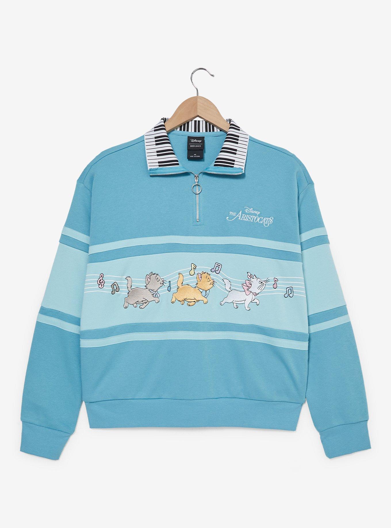 Disney The Aristocats Piano Quarter Zip Women's Crewneck