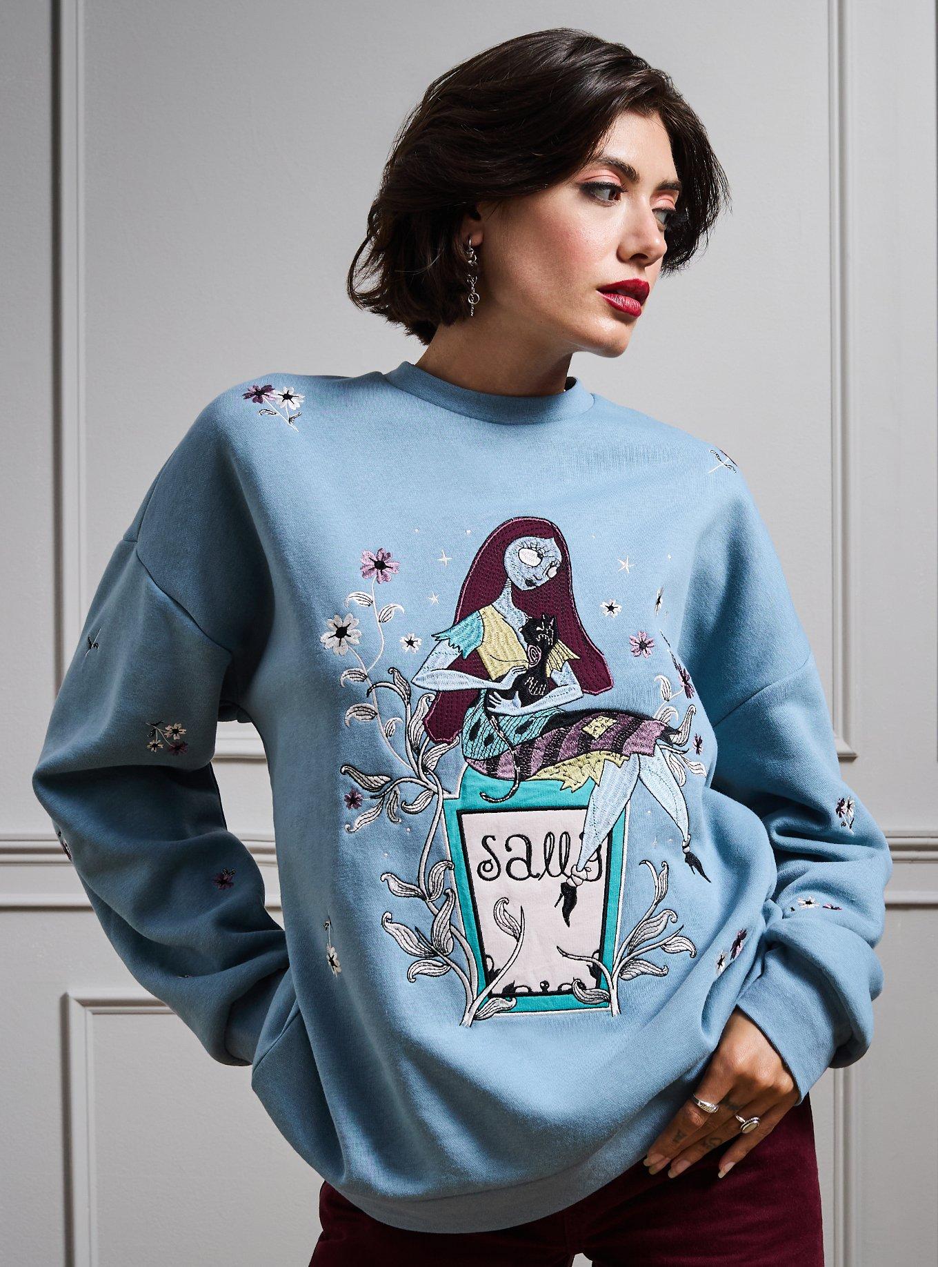 Disney The Nightmare Before Christmas Floral Sally Crewneck - BoxLunch Exclusive, , hi-res