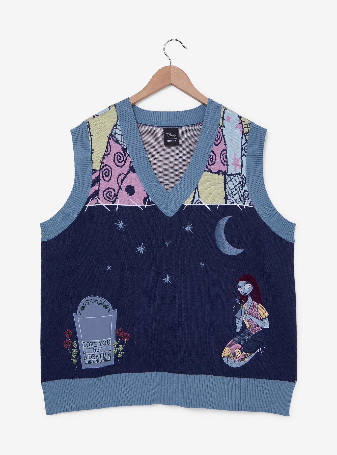 Disney The Nightmare Before Christmas Sally Icons Women's Plus Size Sweater Vest - BoxLunch Exclusive, , hi-res