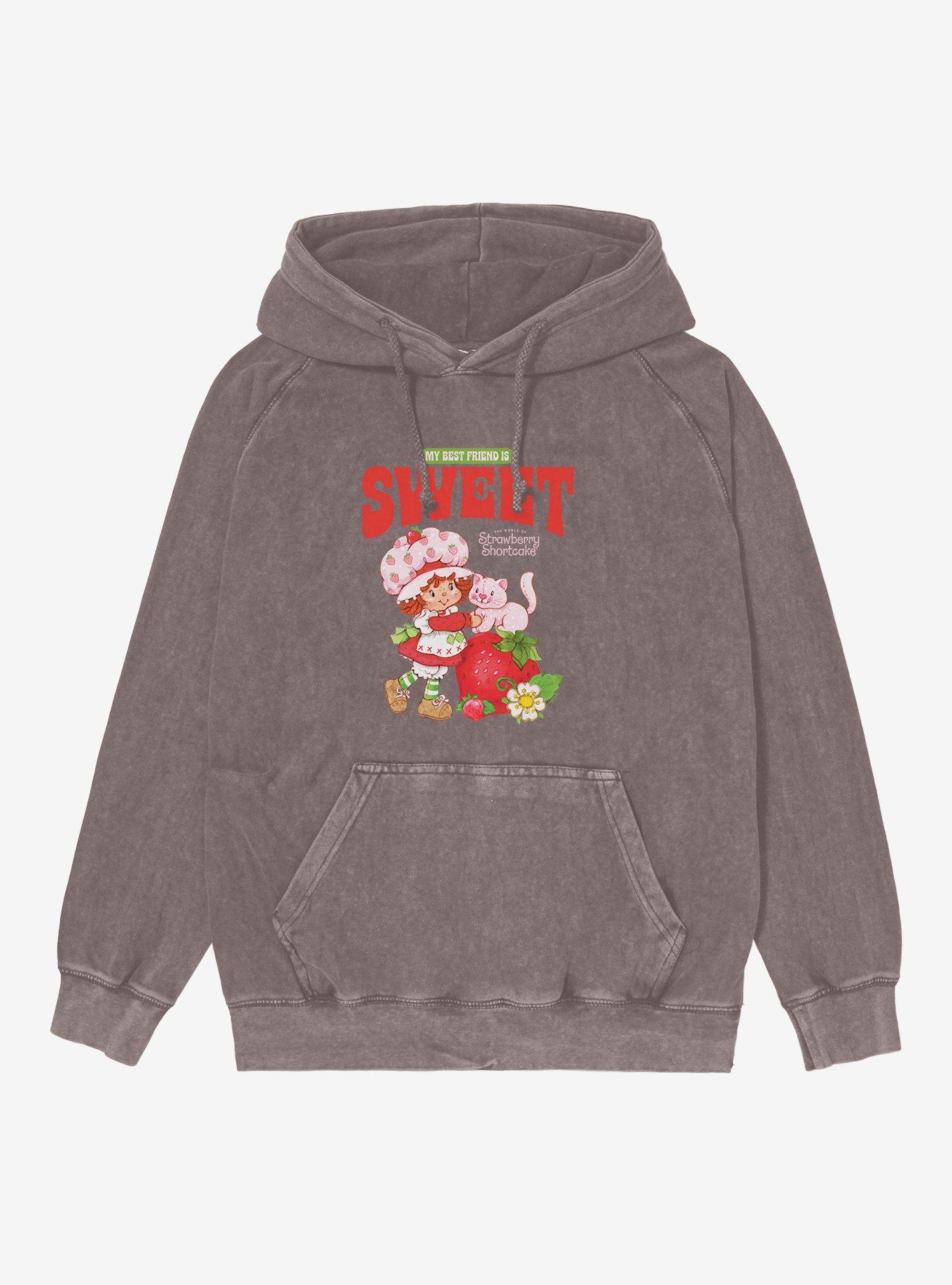 Strawberry Shortcake Vintage My Best Friend Is Sweet Mineral Wash Hoodie, , hi-res