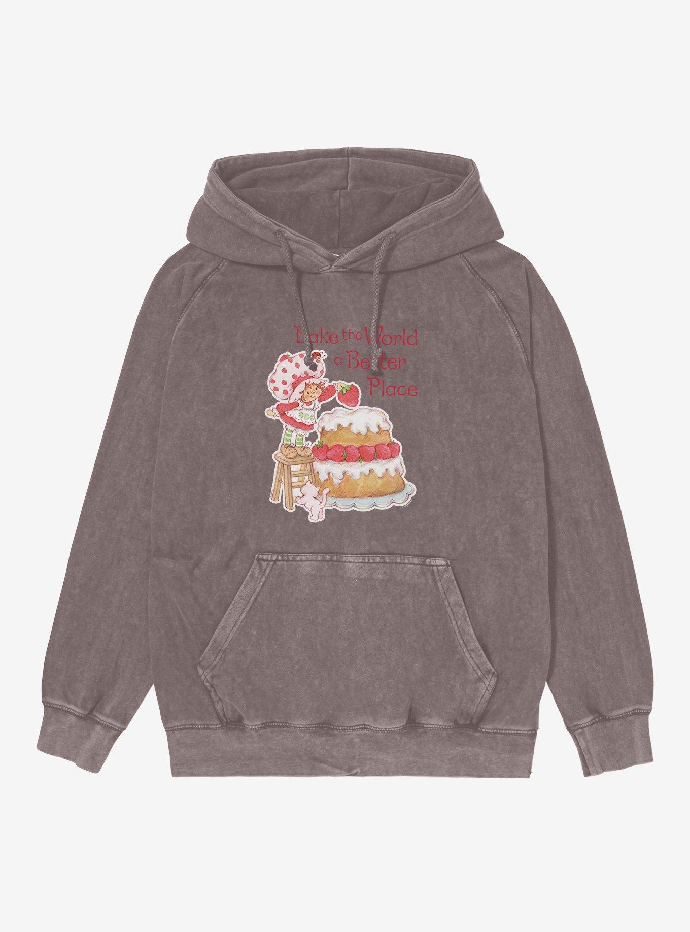 Strawberry Shortcake Bake The World A Better Mineral Wash Hoodie, , hi-res