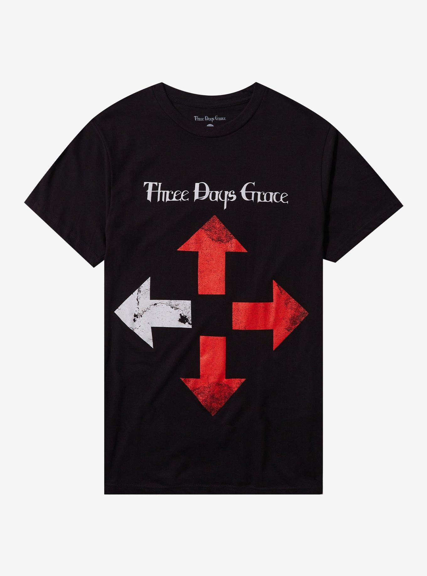 Three Days Grace Outsider Boyfriend Fit Girls T-Shirt, , hi-res