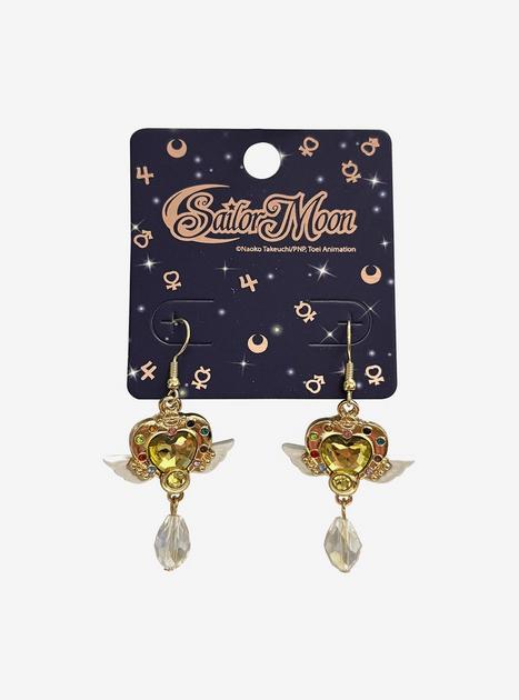 Pretty Guardian Sailor Moon Eternal Moon Brooch Drop Earrings
