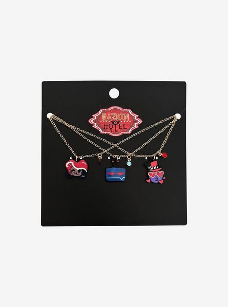 公式　海外限定　ハズビンホテル　ネックレス　セット　vees Hazbin Hotel The Vees Necklace Set | Hot Topic