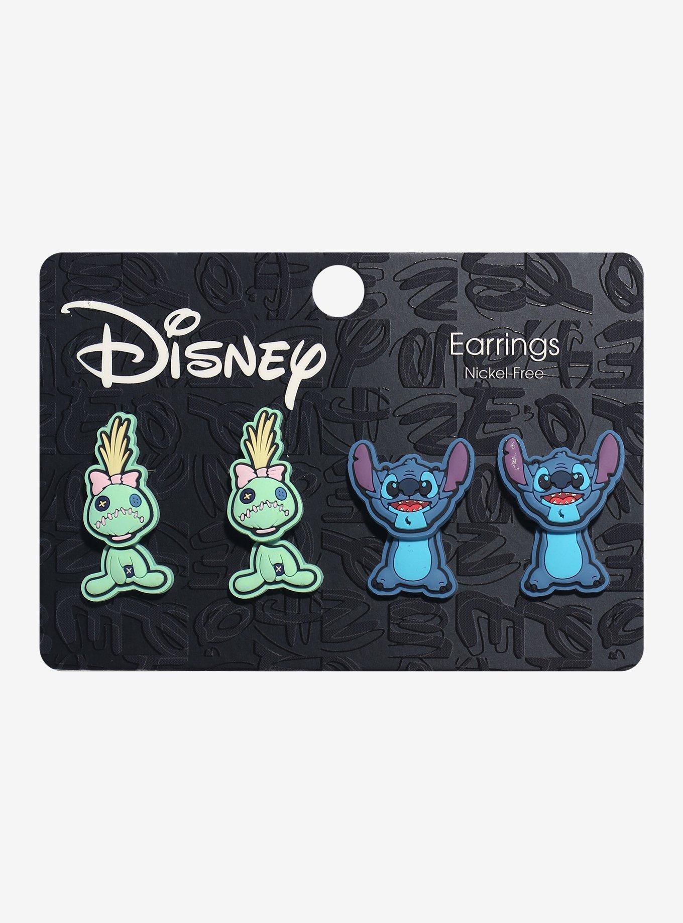 Disney Stitch Scrump Front/Back Earring Set, , hi-res