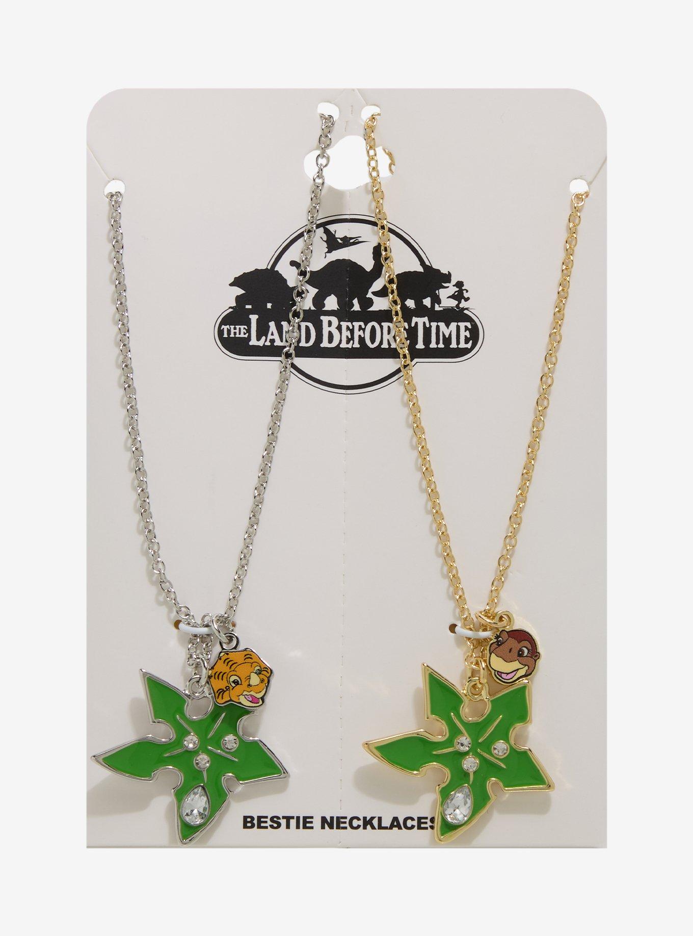 The Land Before Time Littlefoot & Cera Best Friend Necklace Set, , hi-res