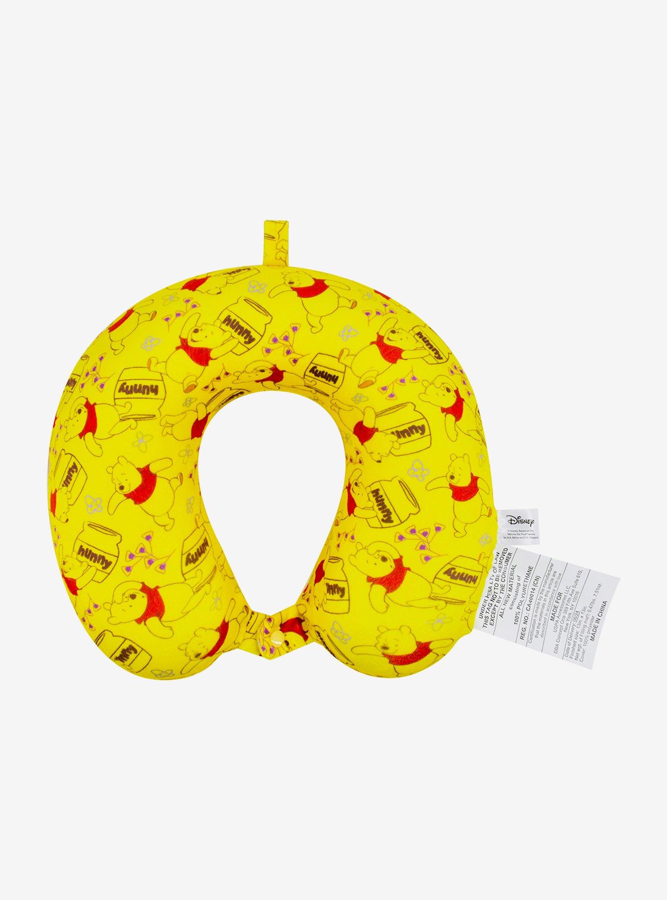 FUL Disney Winnie The Pooh Honey All Over Print Travel Neck Pillow, , hi-res