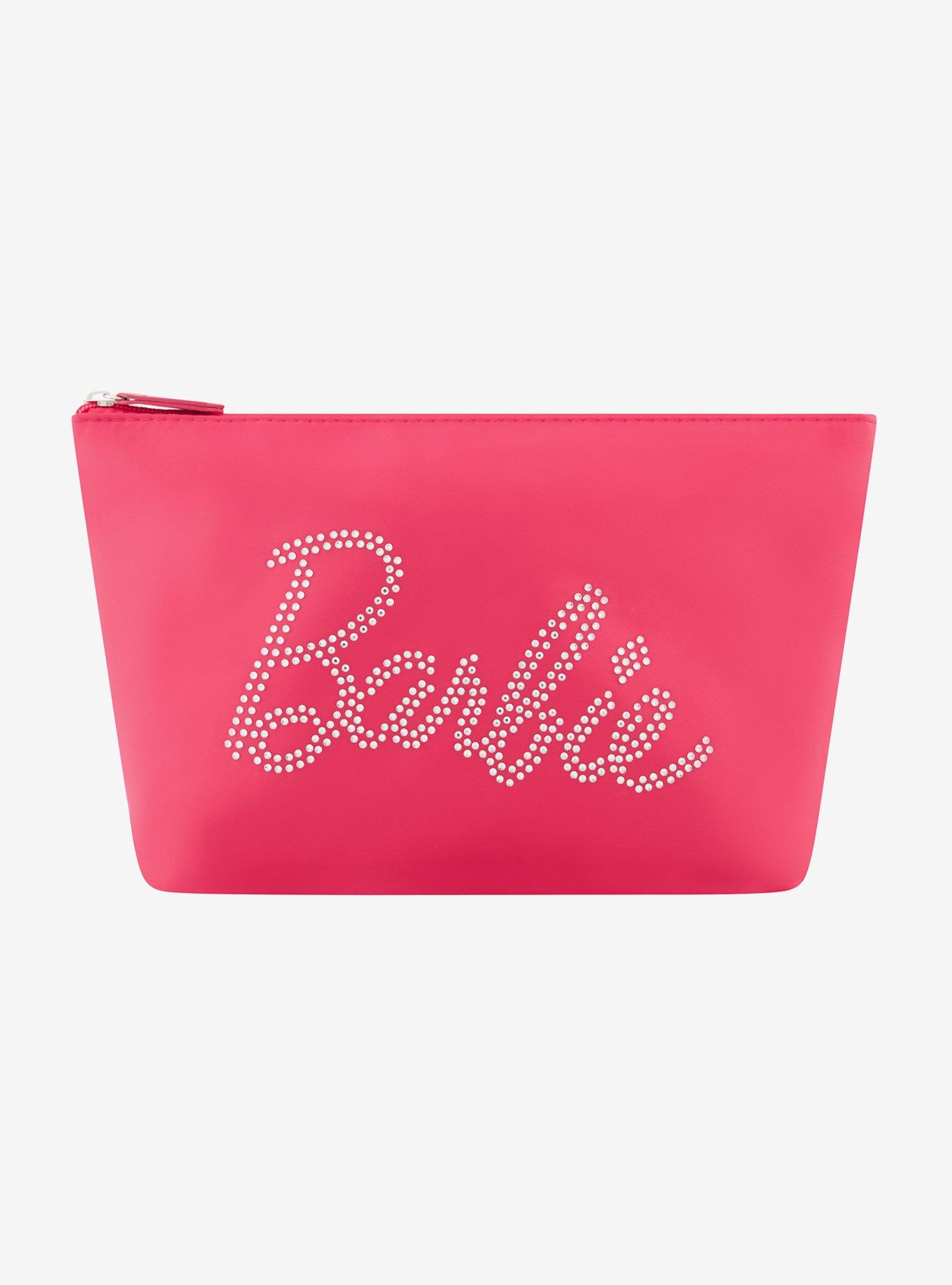 FUL Barbie Rhinestone Logo Cosmetic Bag, , hi-res