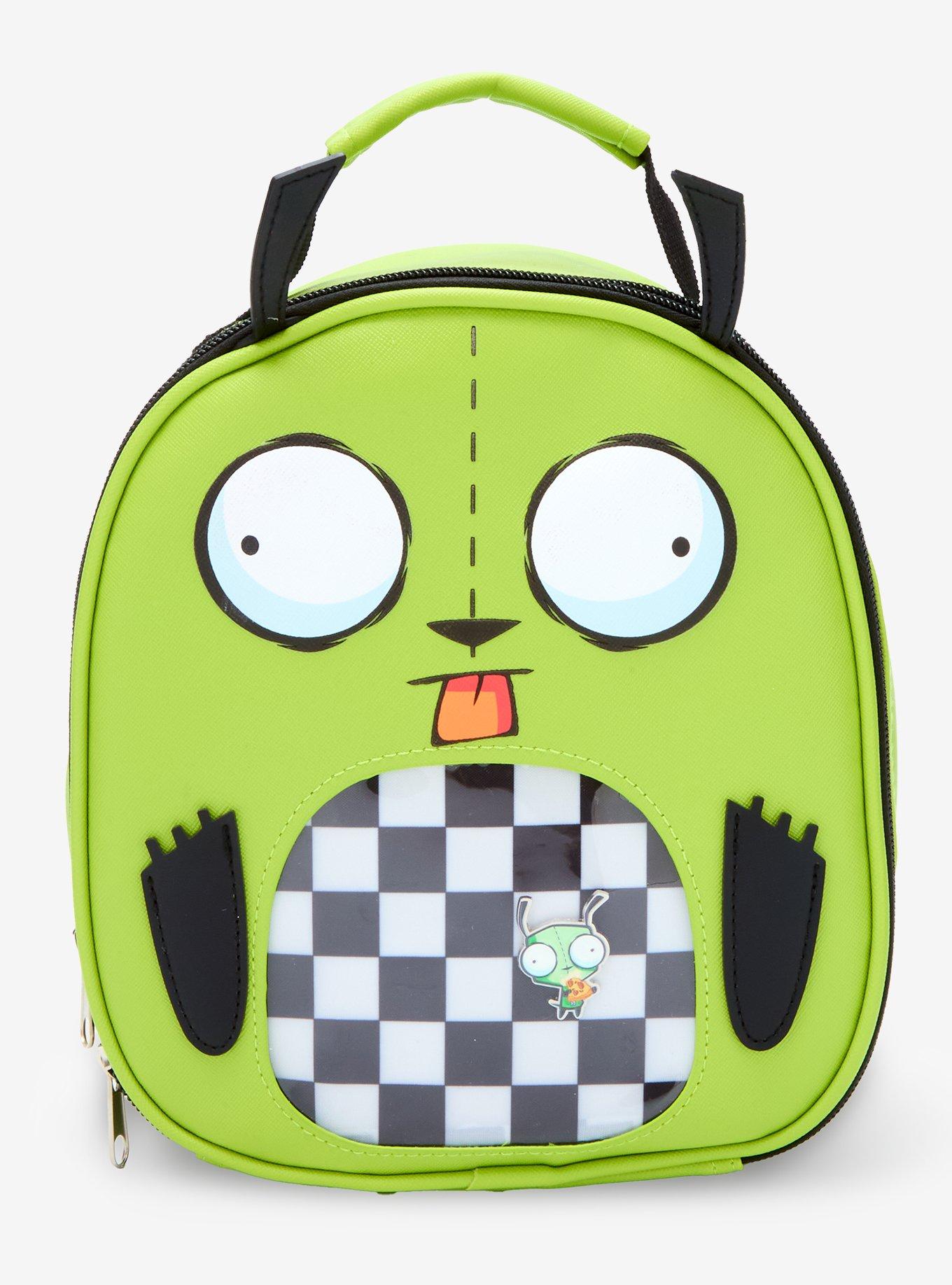 Invader Zim GIR Pin Collector Lunch Bag, , hi-res