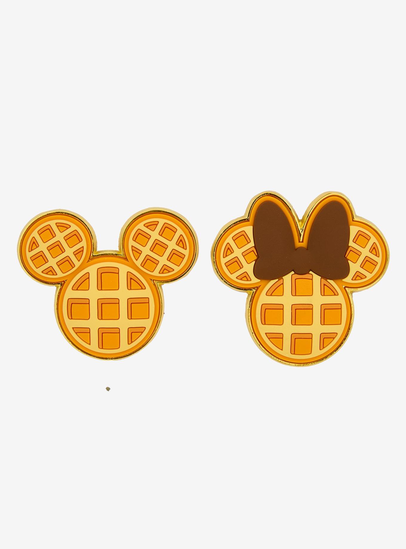 Loungefly Disney Mickey & Minnie Mouse Waffle Scented Enamel Pin Set - BoxLunch Exclusive, , hi-res