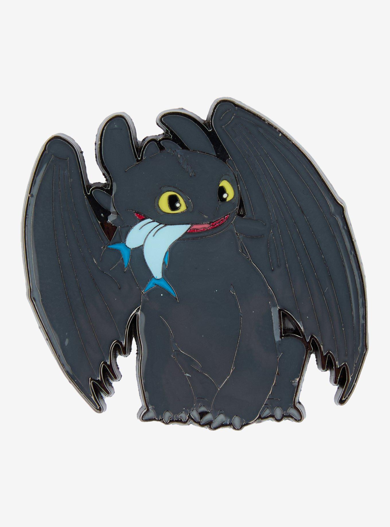 Loungefly DreamWorks How to Train Your Dragon Toothless Sitting Enamel Pin - BoxLunch Exclusive, , hi-res