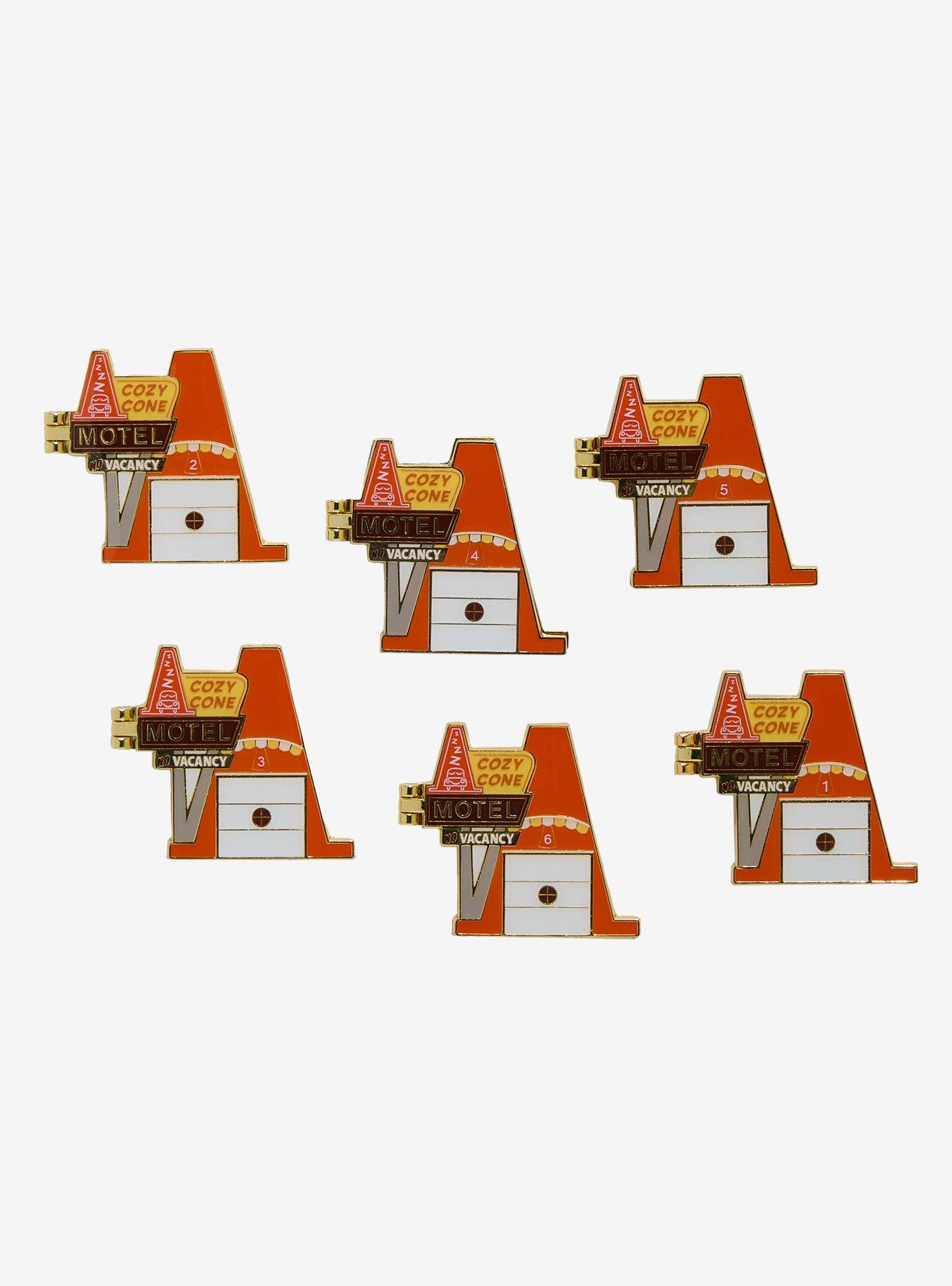 Loungefly Disney Pixar Cars Cozy Cone Motel Hinged Blind Box Enamel Pin - BoxLunch Exclusive, , hi-res
