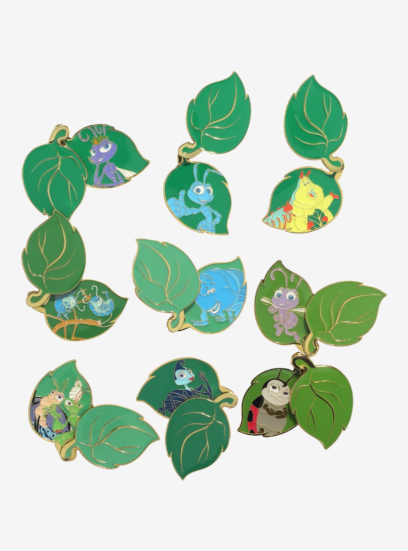 Loungefly Disney Pixar A Bug's Life Character Leaf Sliding Blind Box Enamel Pin - BoxLunch Exclusive, , hi-res