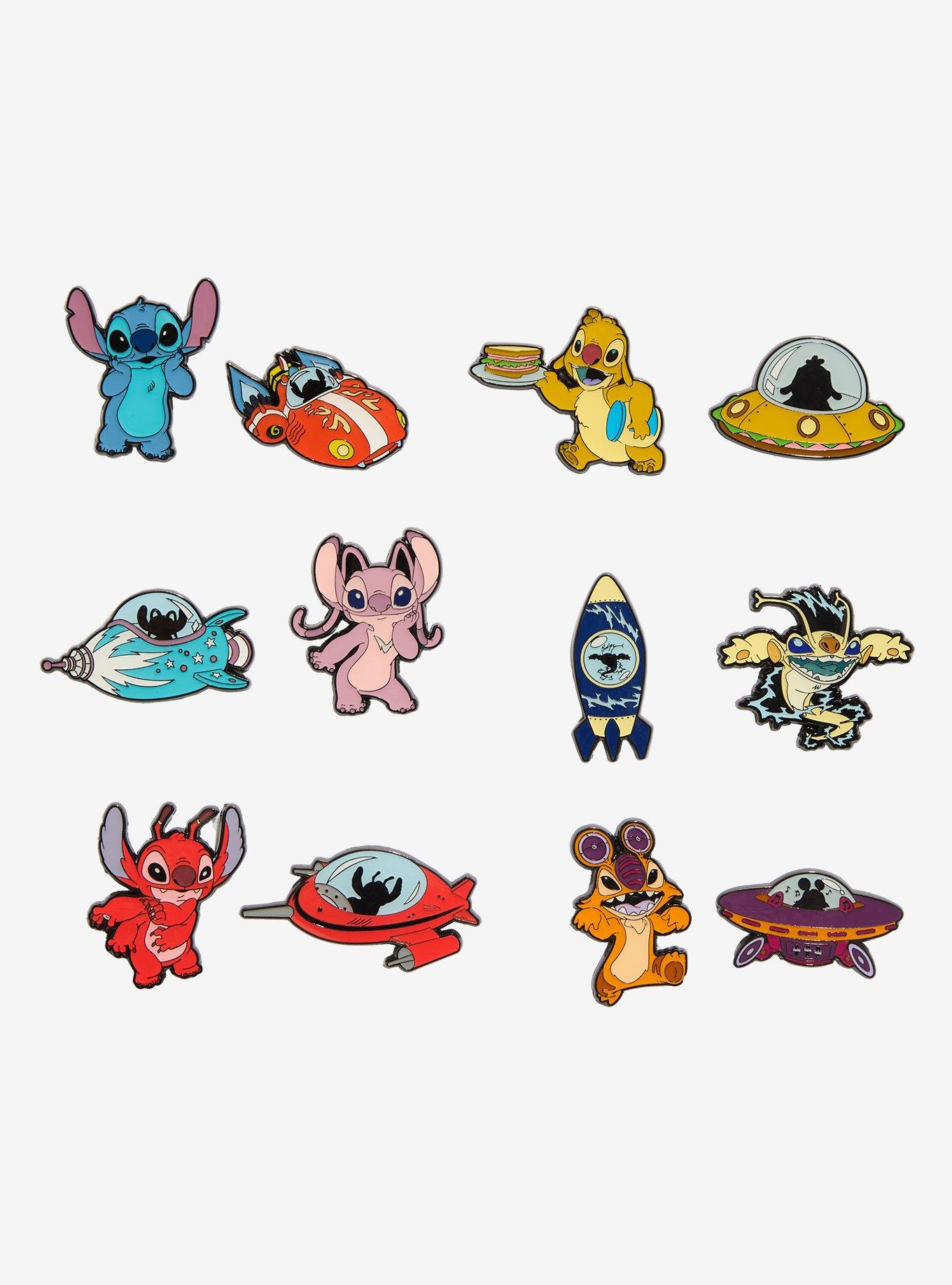 Loungefly Disney Lilo & Stitch Experiment Cousins & Spaceships Blind Box Pin Set - BoxLunch Exclusive, , hi-res