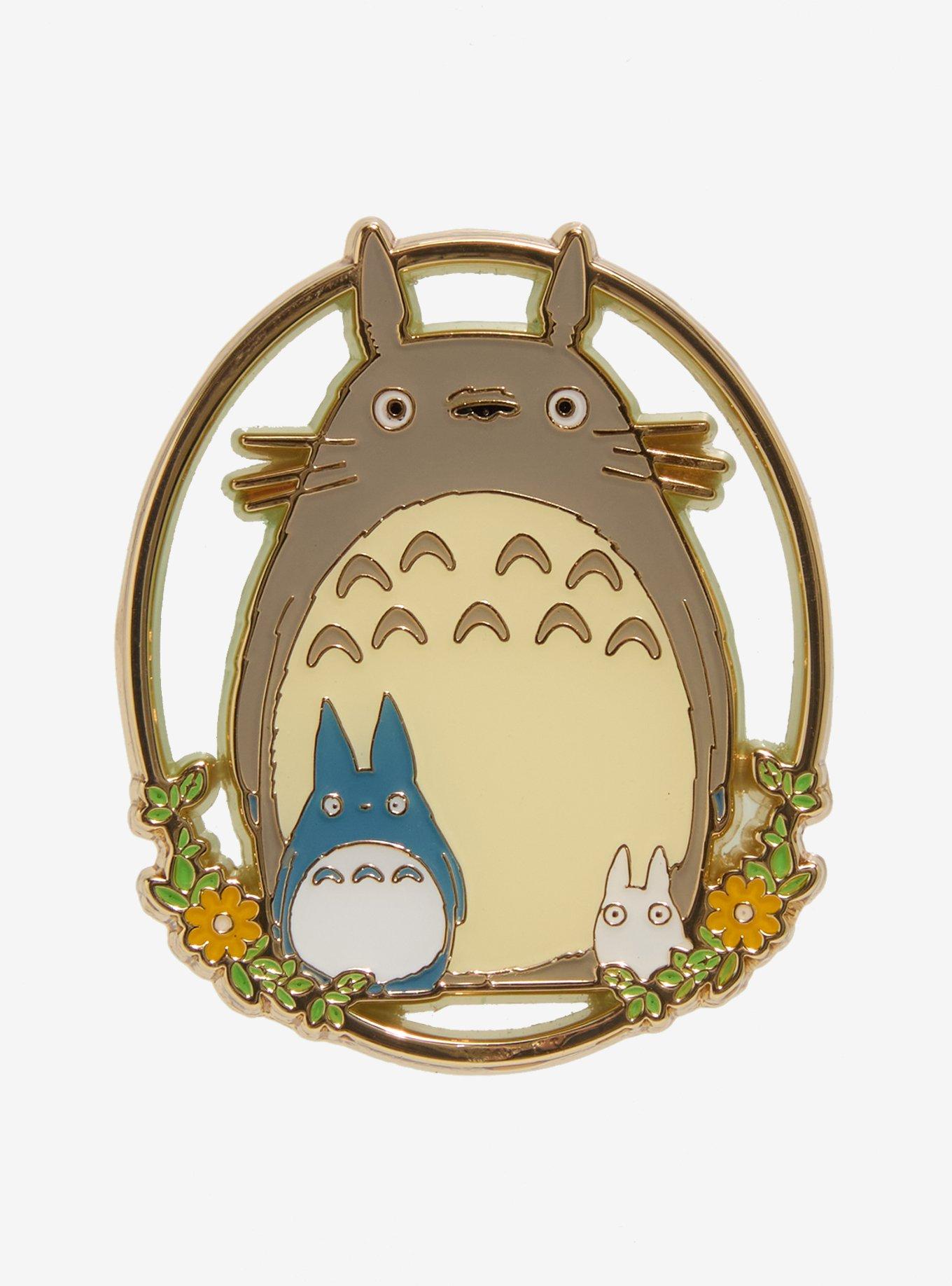 Studio Ghibli® My Neighbor Totoro Stained Glass Totoros Enamel Pin - BoxLunch Exclusive, , hi-res