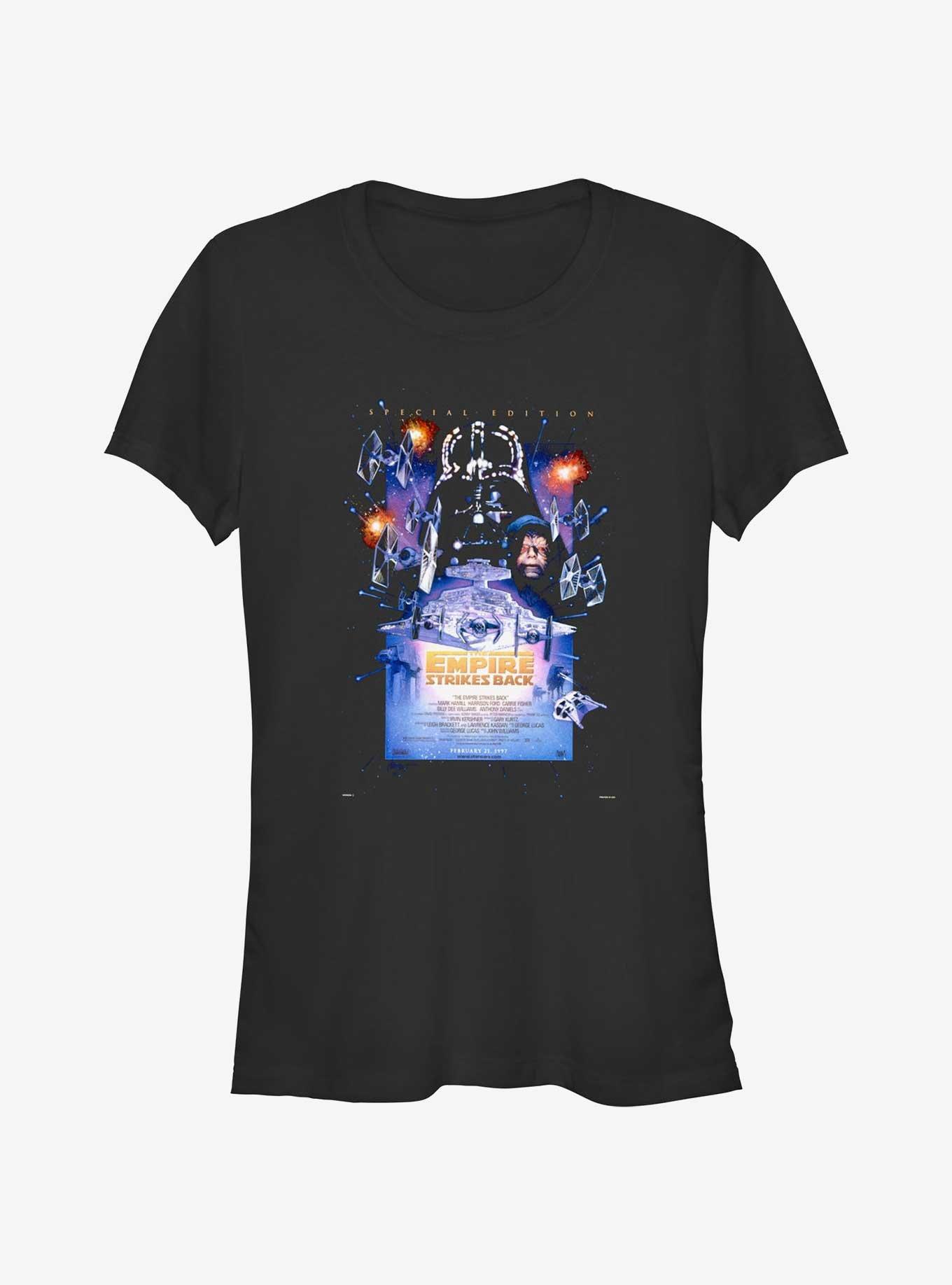 Star Wars Strikes Back Girls T-Shirt, BLACK, hi-res