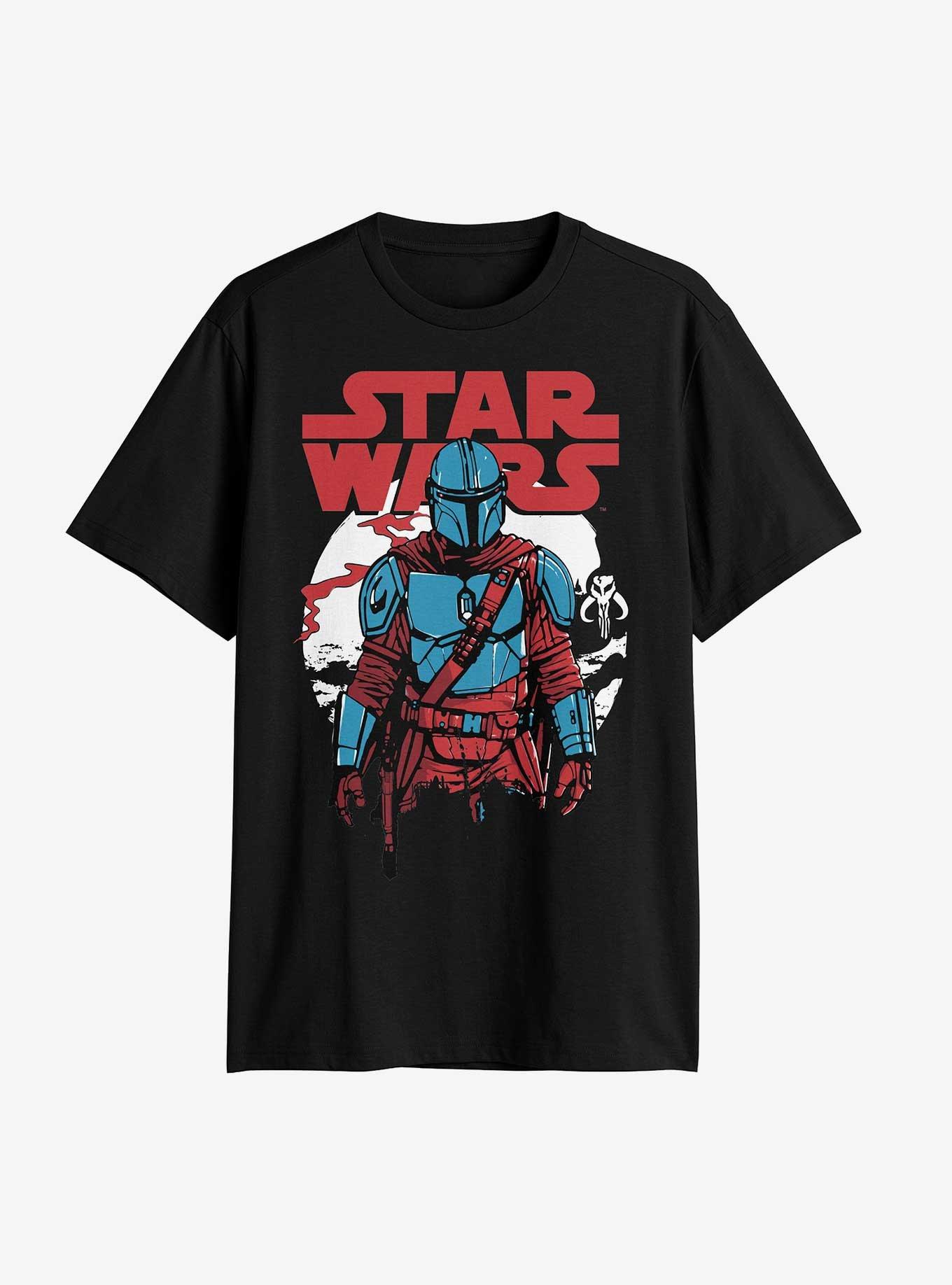 Star Wars The Mandalorian Heart Of A Warrior T-Shirt, BLACK, hi-res