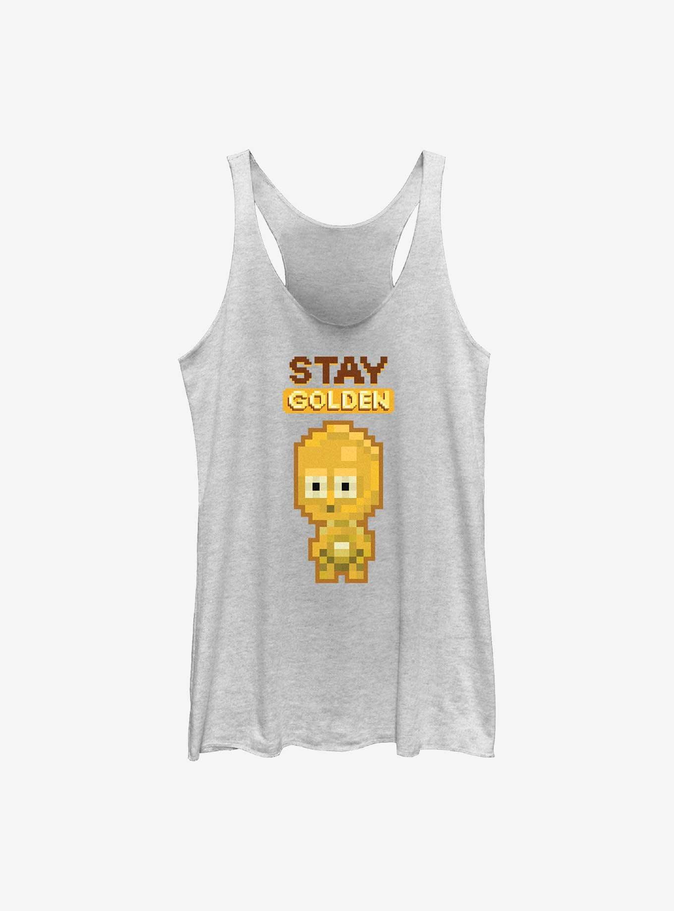 Star Wars Stay Golden Girls Tank, WHITE HTR, hi-res