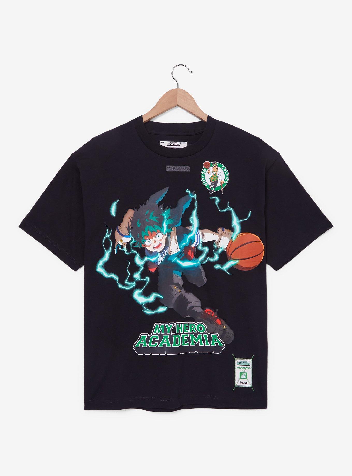 Hyperfly NBA x My Hero Academia Deku Boston Celtics T-Shirt - BoxLunch Exclusive, , hi-res