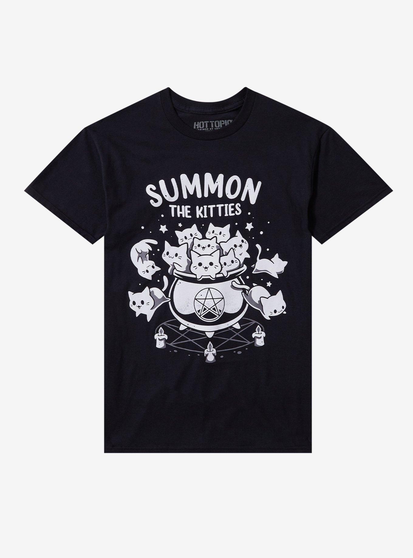 Summon The Kitties T-Shirt By Snouleaf, , hi-res