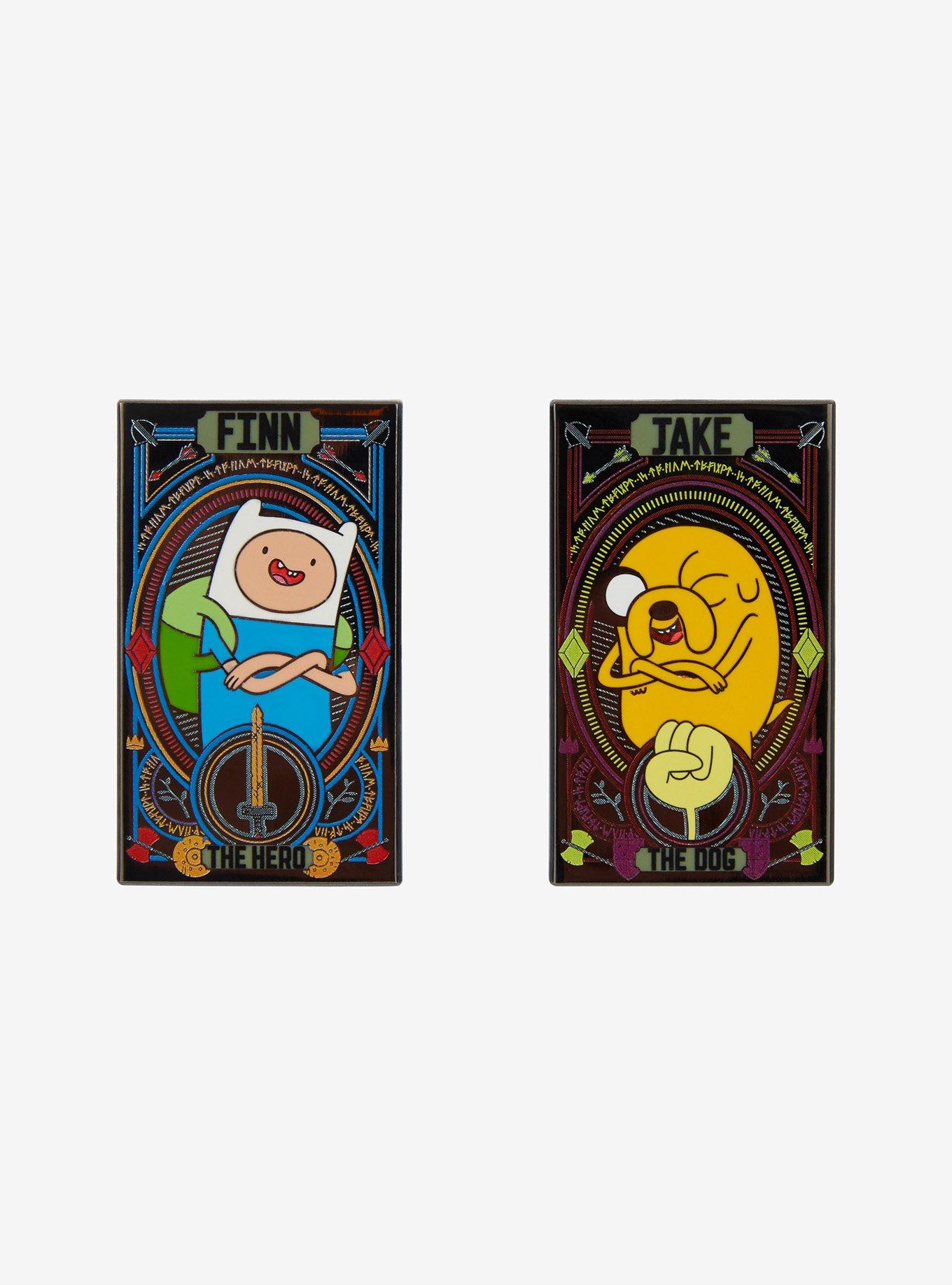 Adventure Time Finn & Jake Tarot Enamel Pin Set, , hi-res