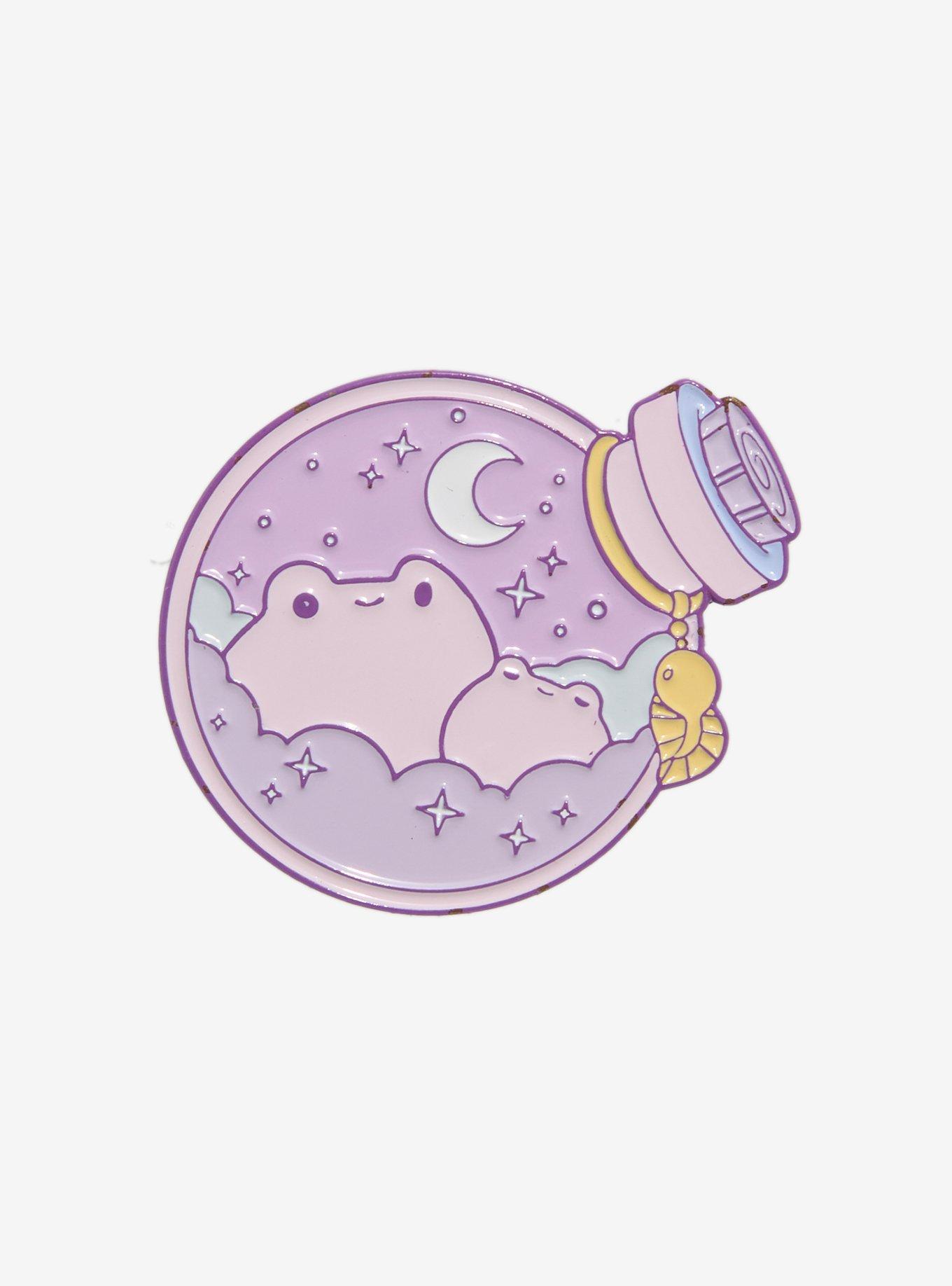 Frog Potion Bottle Enamel Pin By Rihnlin, , hi-res