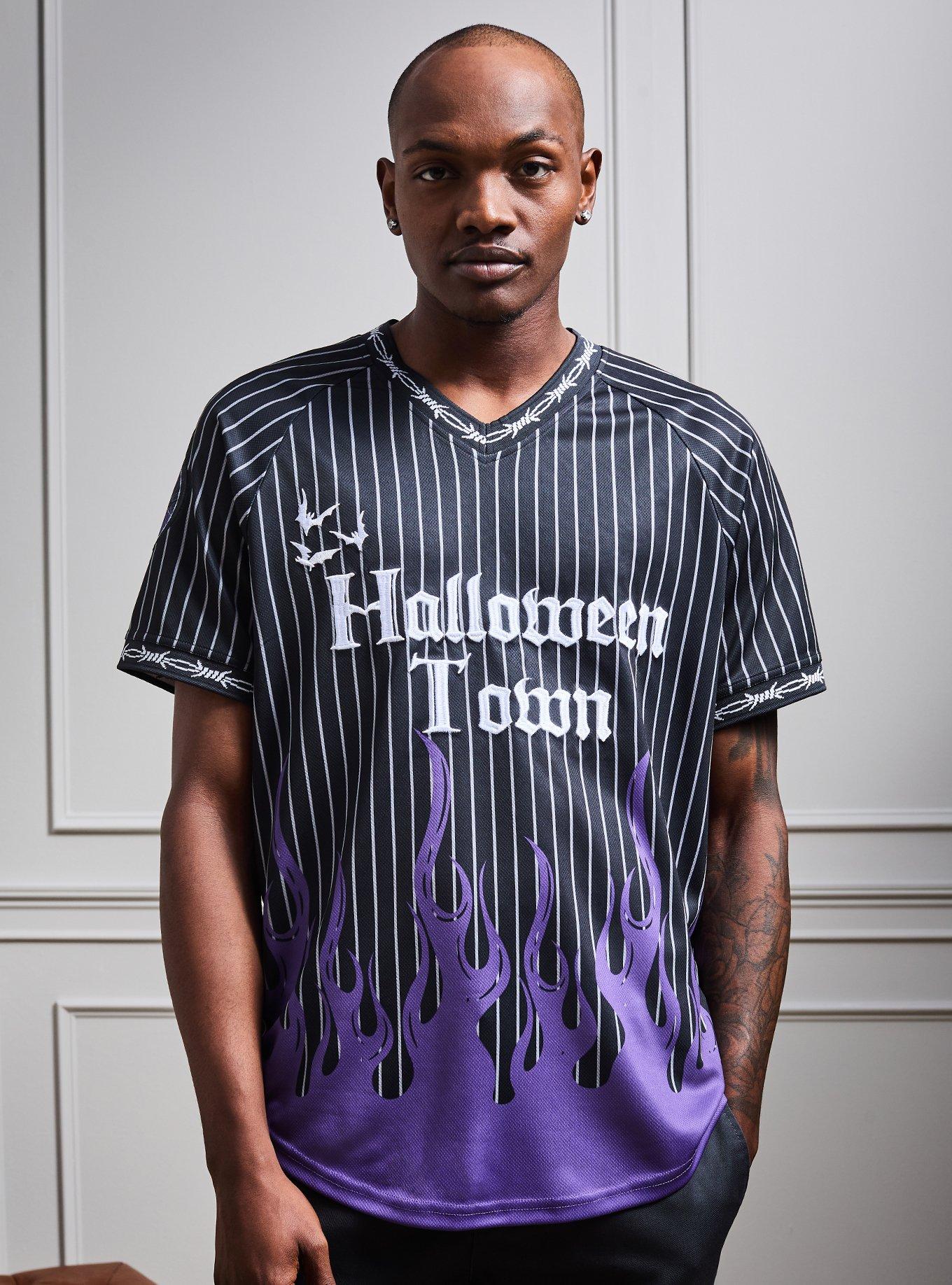 Disney The Nightmare Before Christmas Halloween Town Flames Batting Jersey - BoxLunch Exclusive, , hi-res