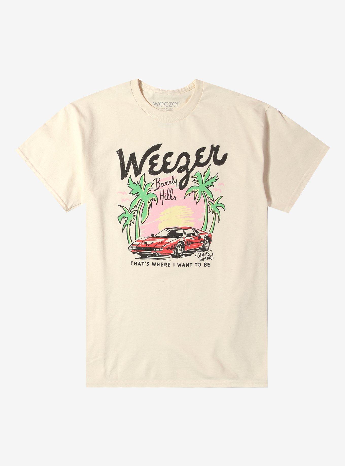 Weezer Beverly Hills Sports Car T-Shirt, NATURAL, hi-res