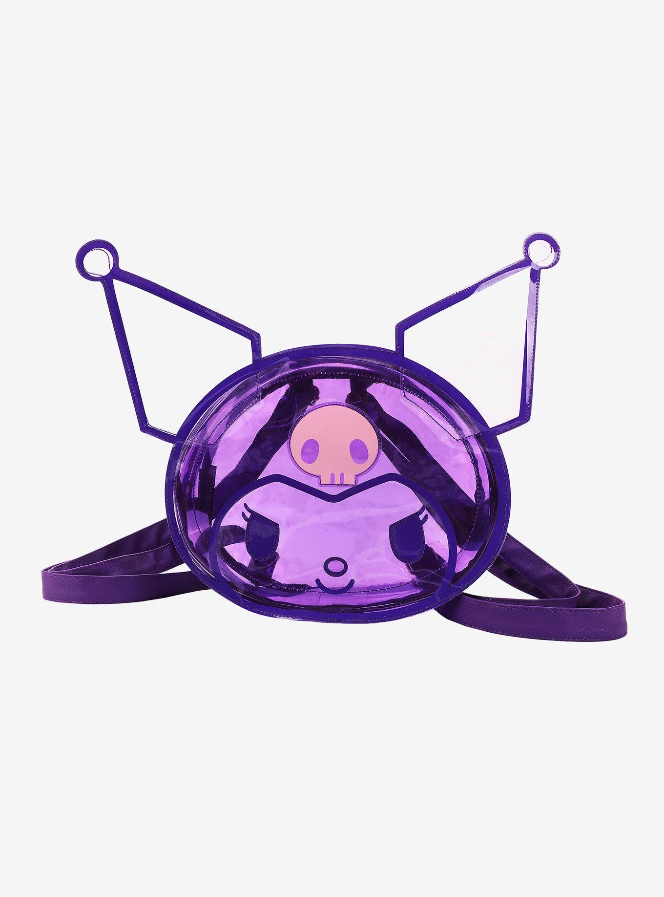 Kuromi Face Transparent Figural Backpack, , hi-res